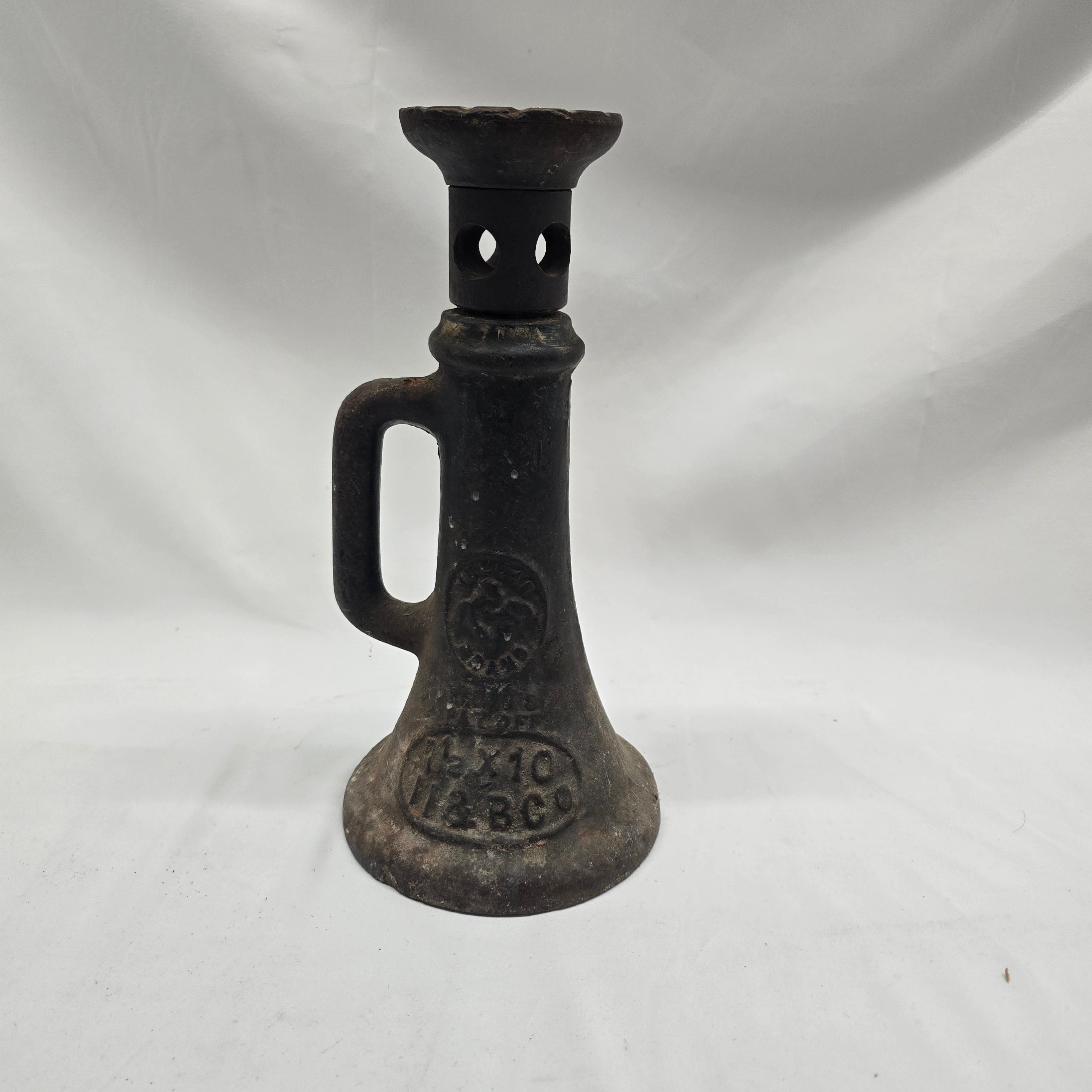 Vintage Vulcan brand railroad screw jack