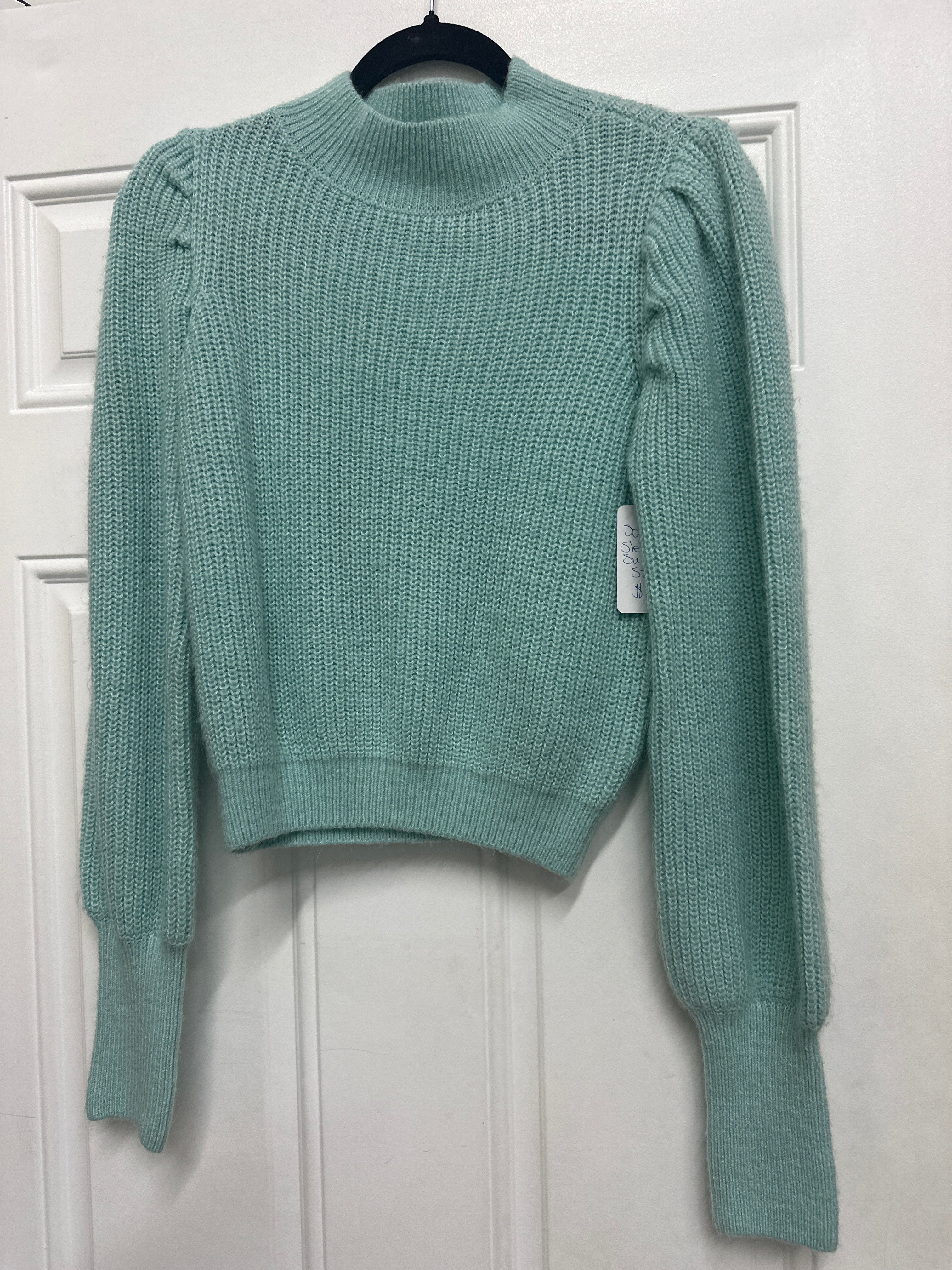 SO Sea Foam Blue Sweater-Med