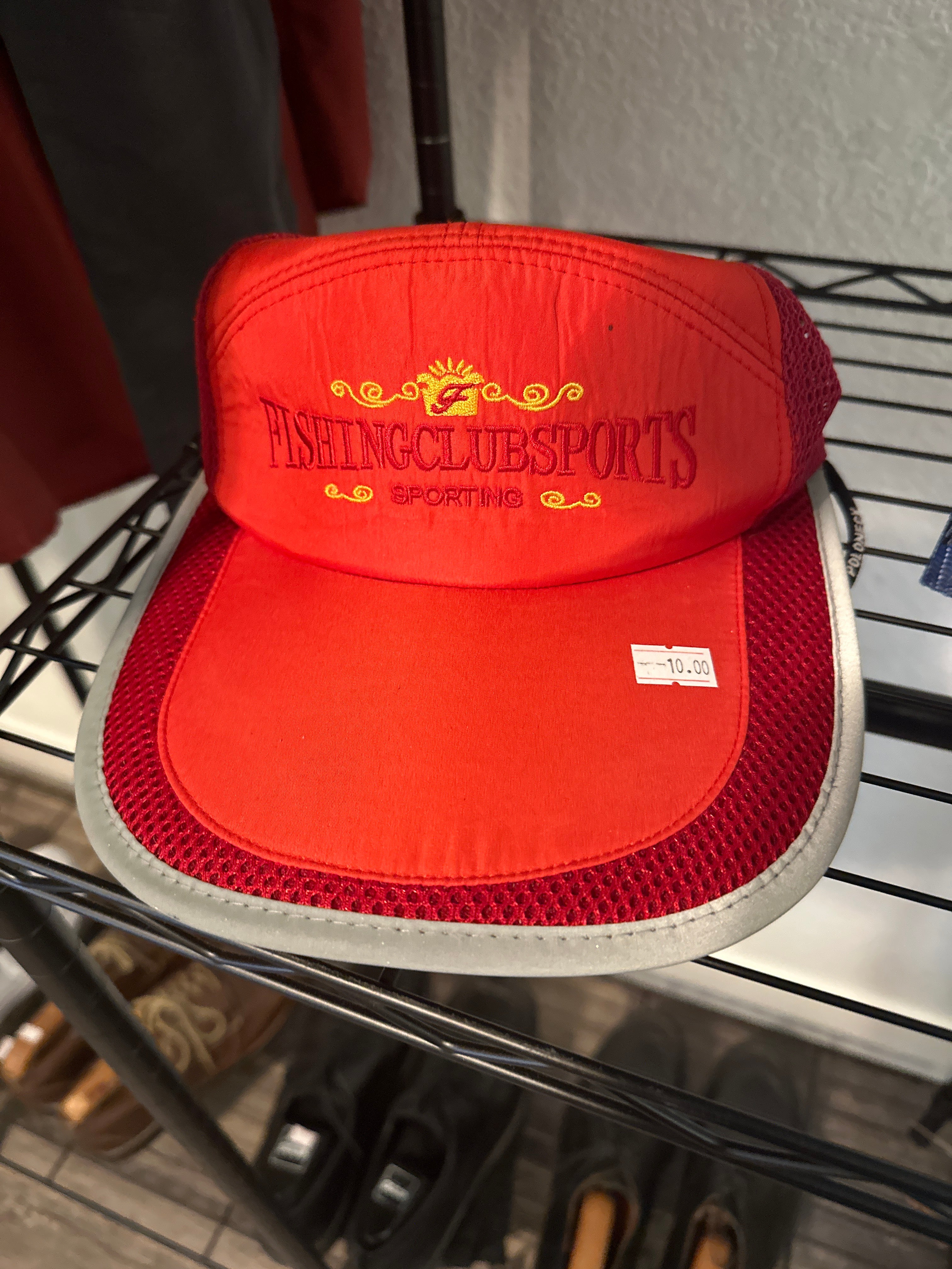 Red Fishing club sports Hat