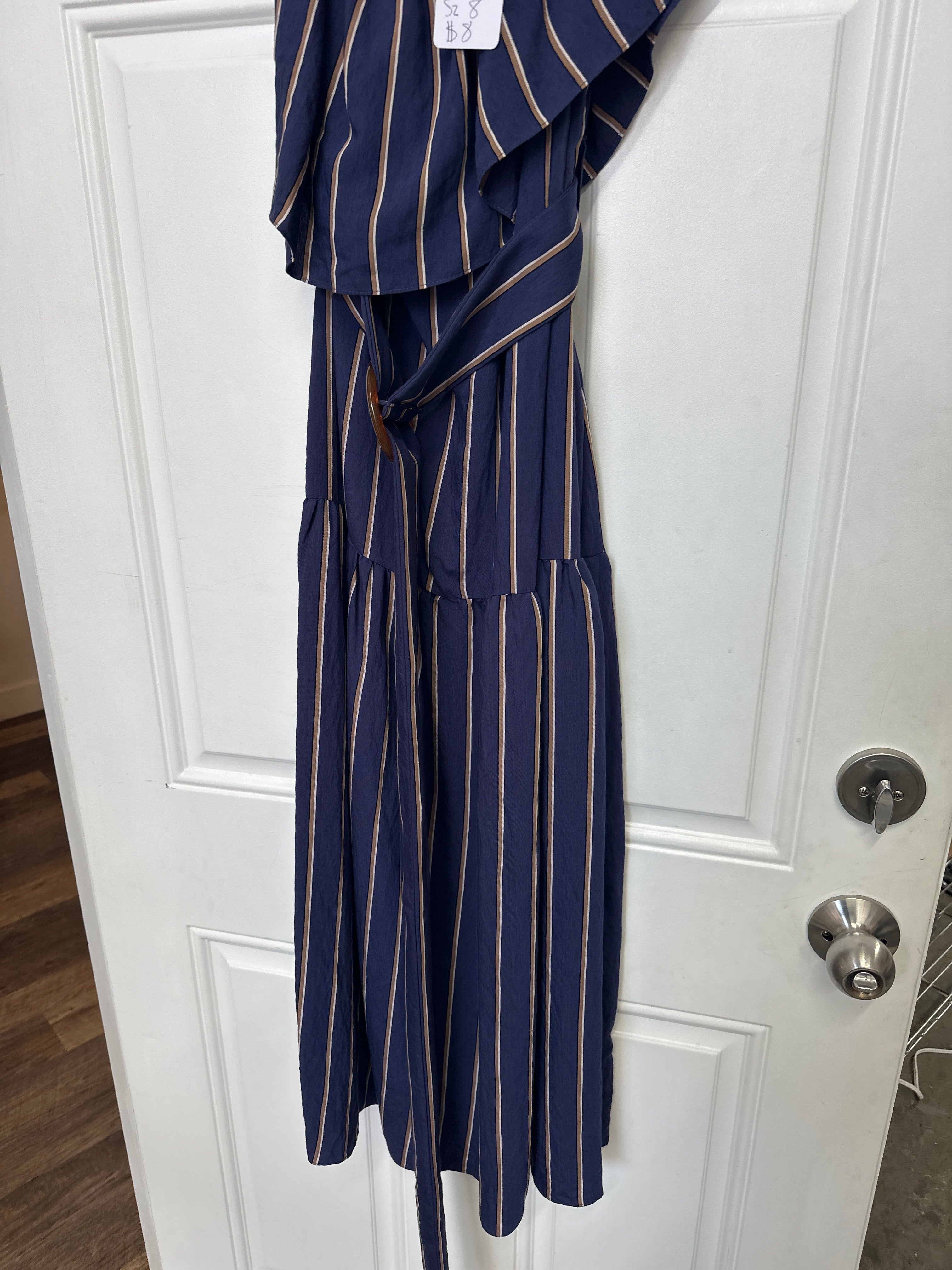 Topshop 1 Shoulder Belted Dress w/ Tags- Size 8