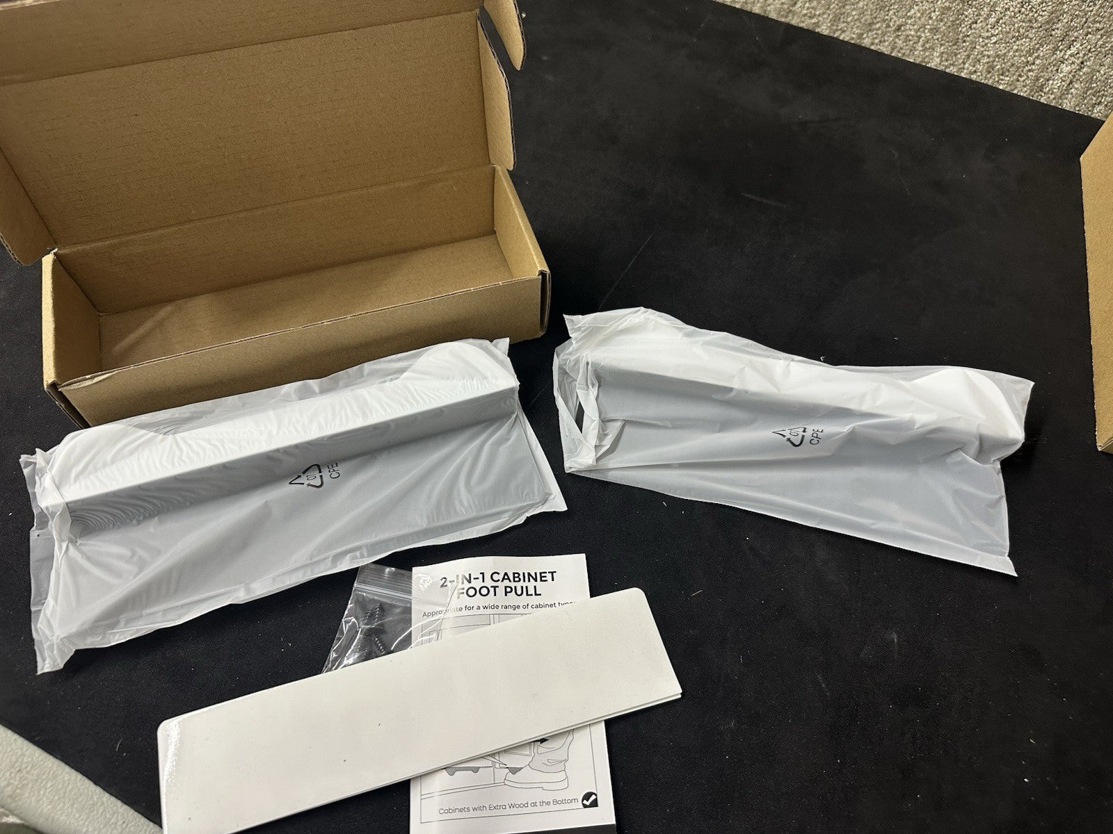 Gaodexin 2-in-1 Cabinet Foot Pulls 2-Pack (6b)