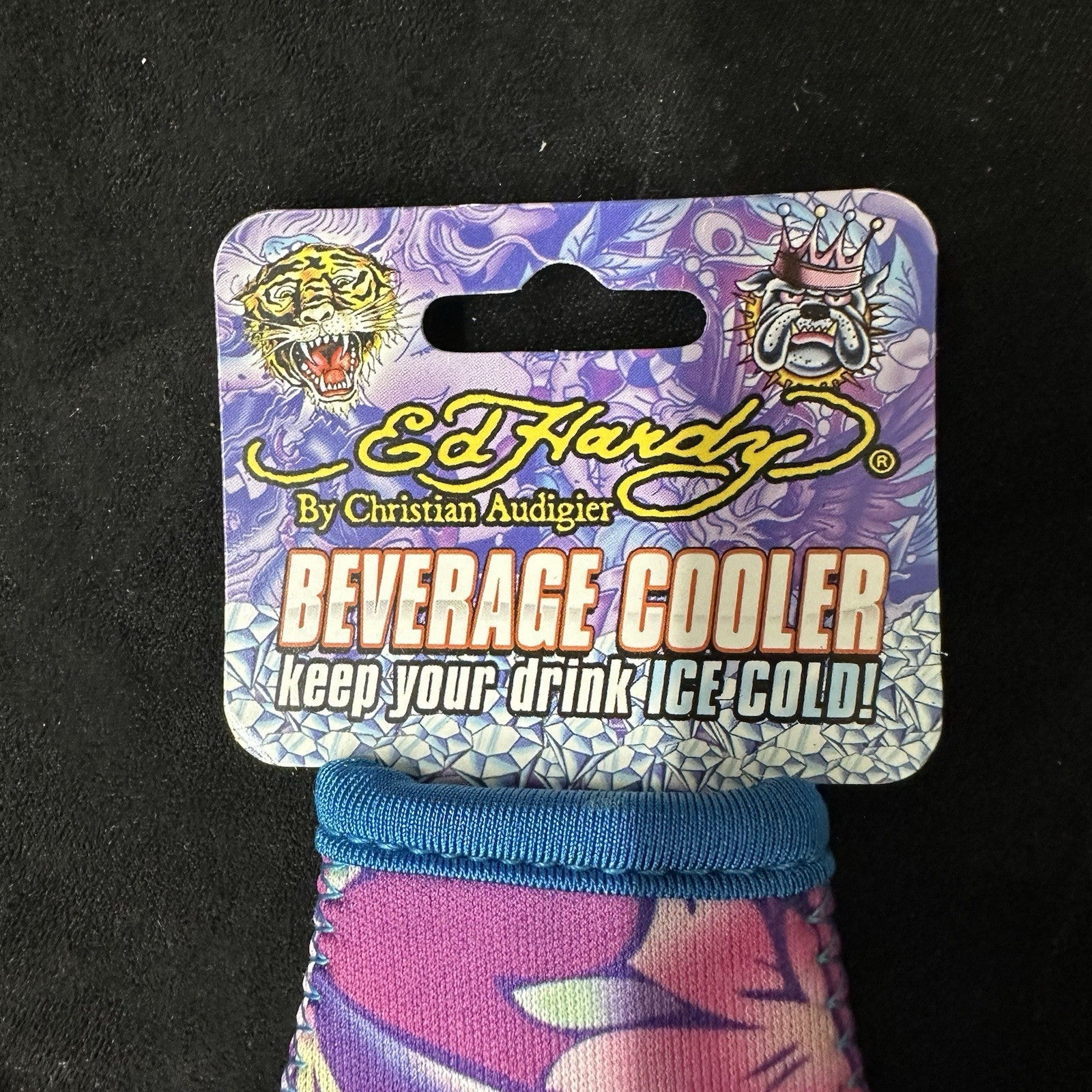 New Ed Hardy Colorful Reusable Bottle Insulator Sleeve by Christian Audigier 6b