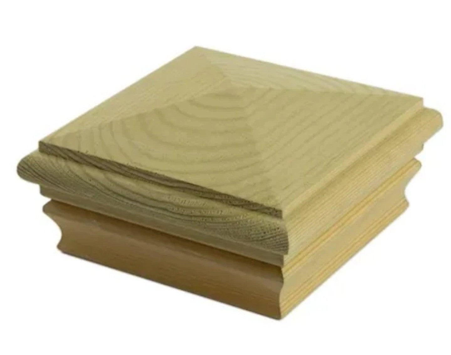 Newbury High Pyramid Pressure Treated Pine Post Cap 4" x 4"