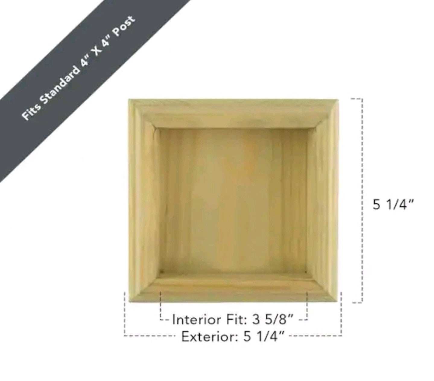 Newbury High Pyramid Pressure Treated Pine Post Cap 4" x 4"