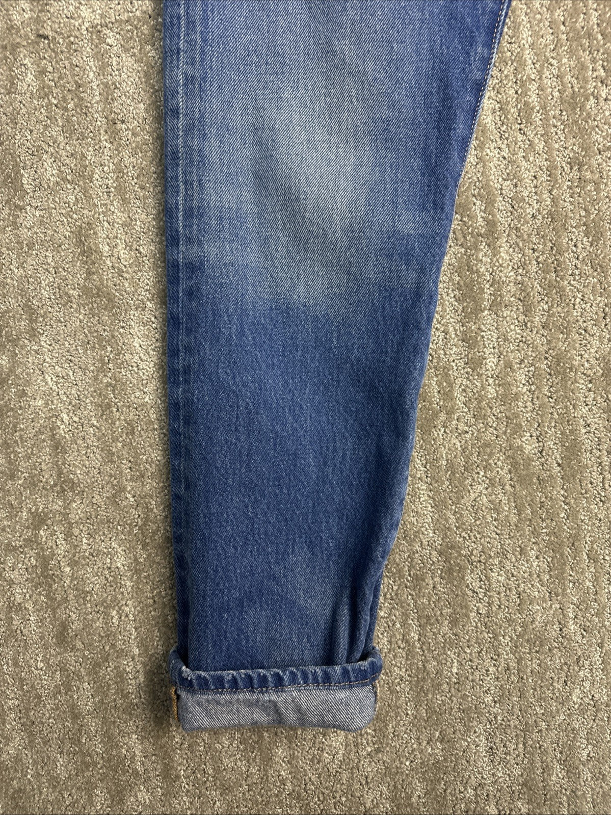 Levi's 501 Women's Straight Leg Button Fly Blue Denim Jeans w25 L30 (0023)