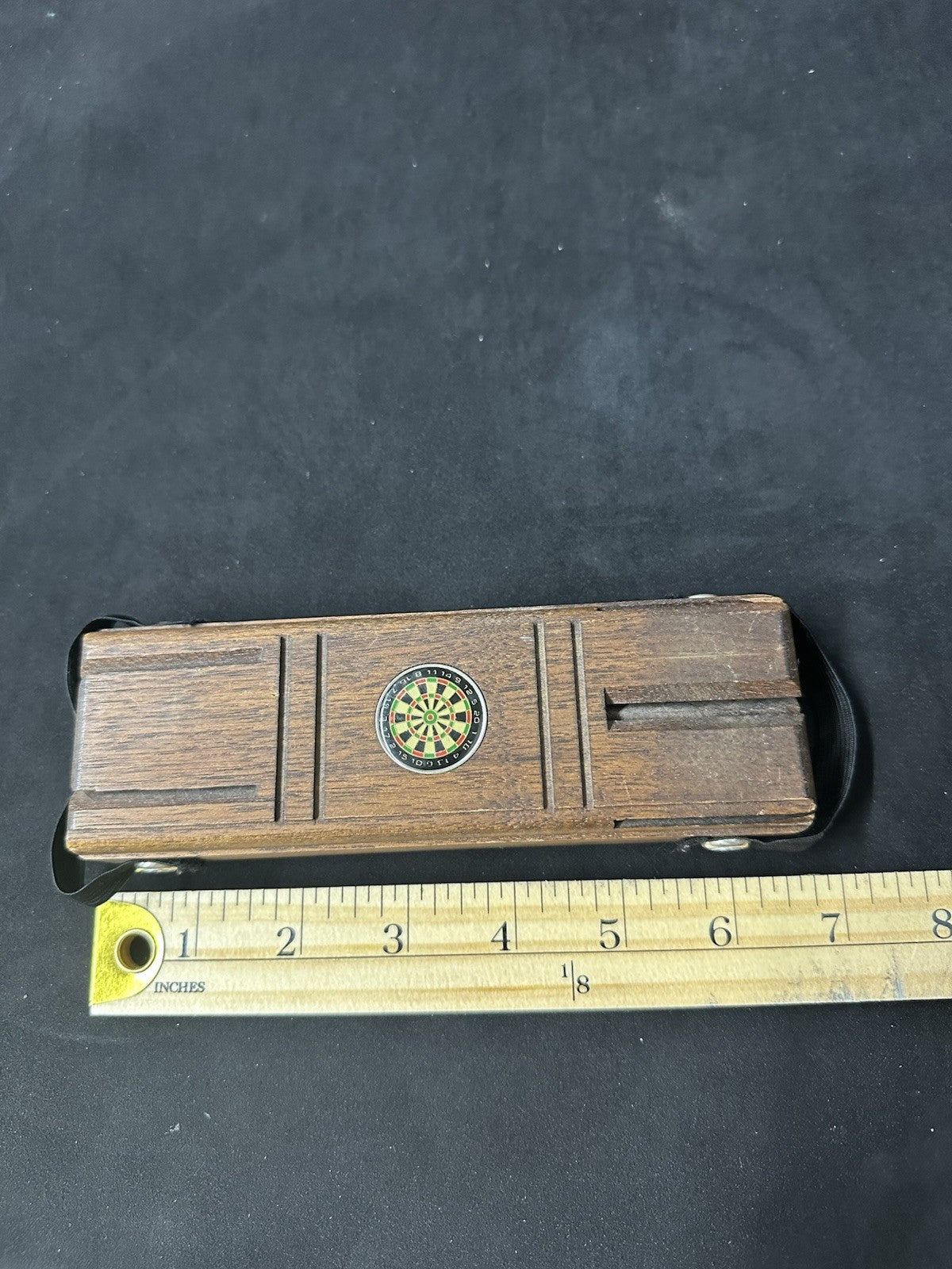 Vintage Wooden Dart Holder (6c)
