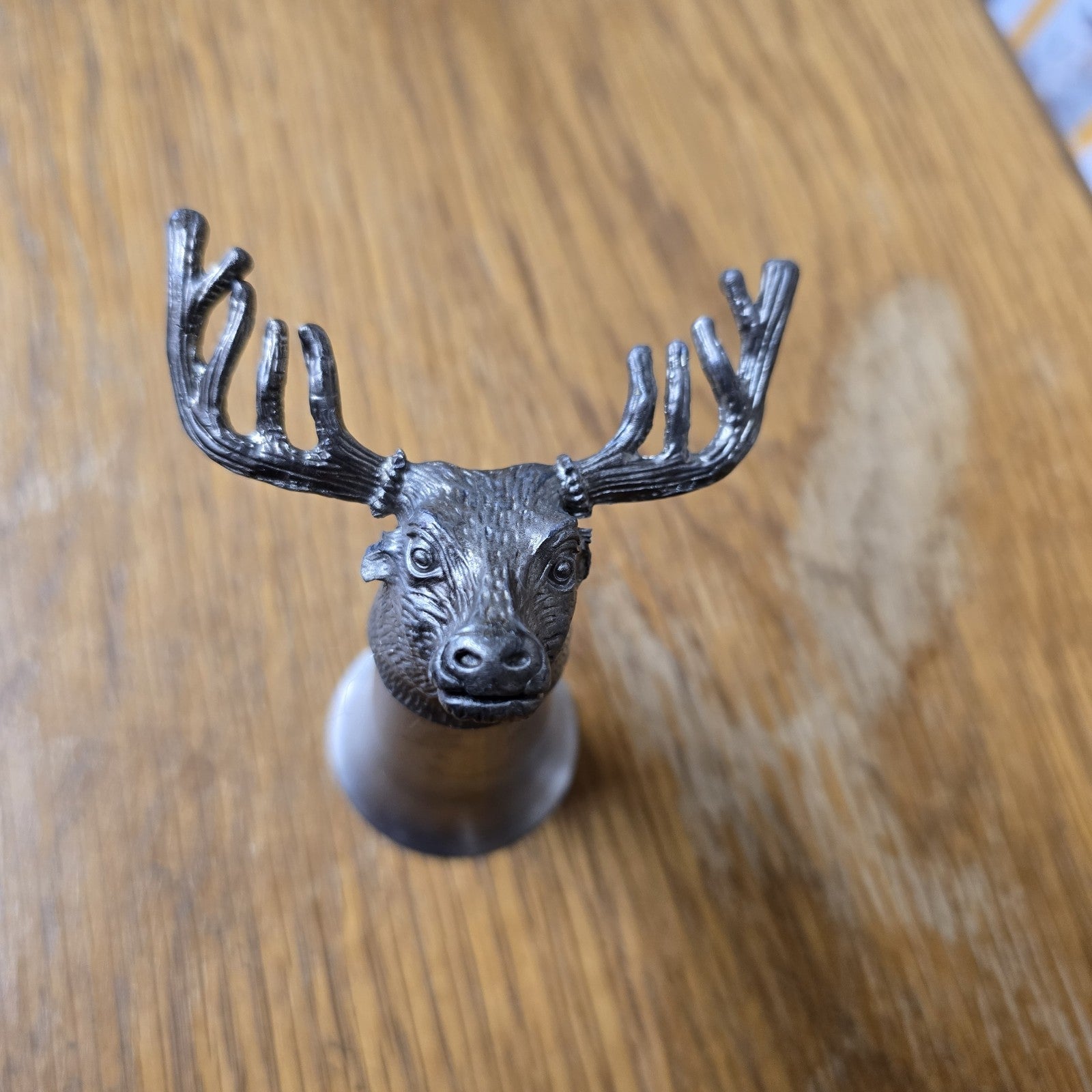 Jagermeister Shot Glasses Pewter Antlers Stainles Stag Buck Deer Head Barware 9A