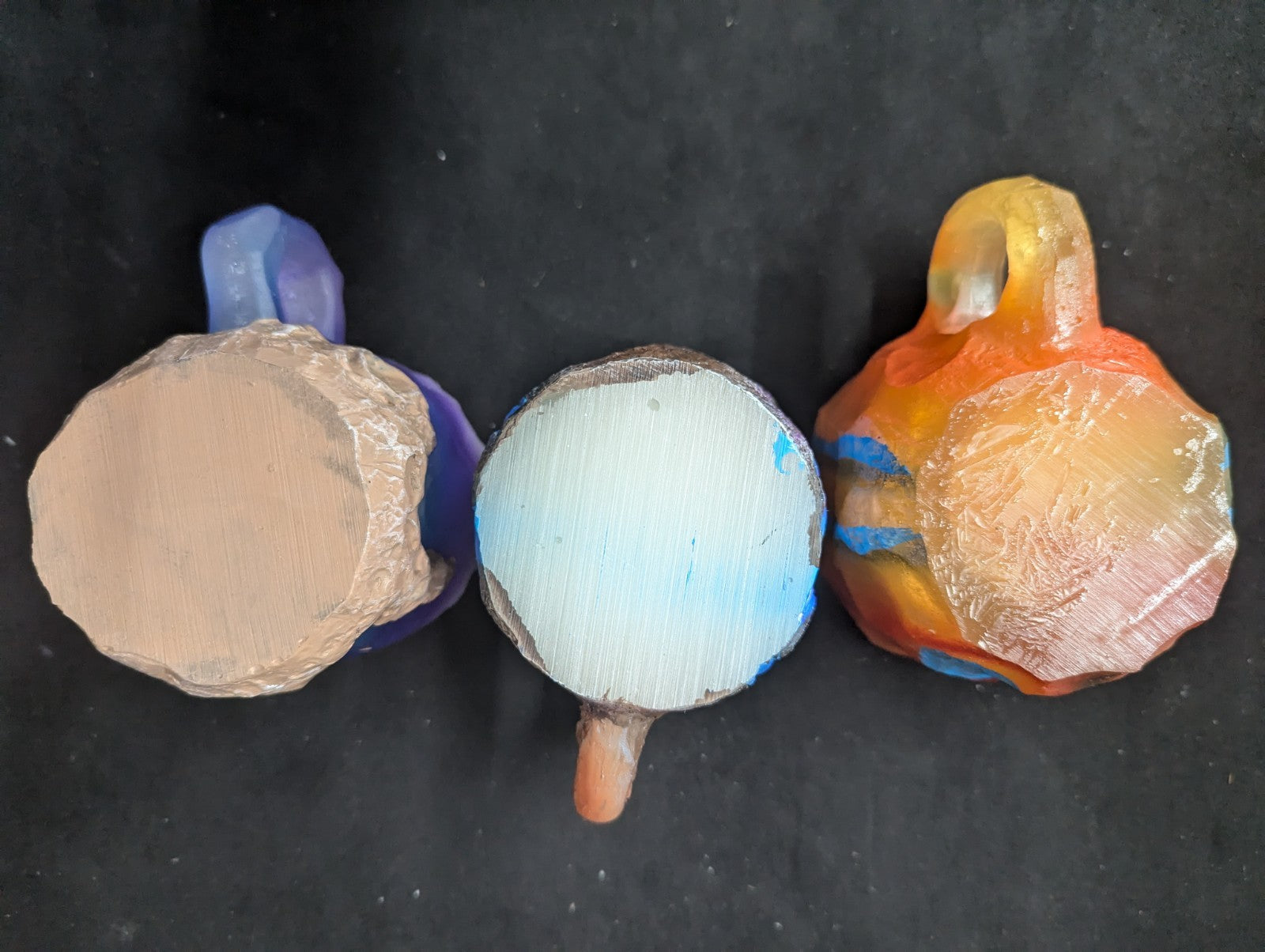 Rare & Unique Resin Mineral Crystal Style Decorative Mugs 3 different Pieces 1D