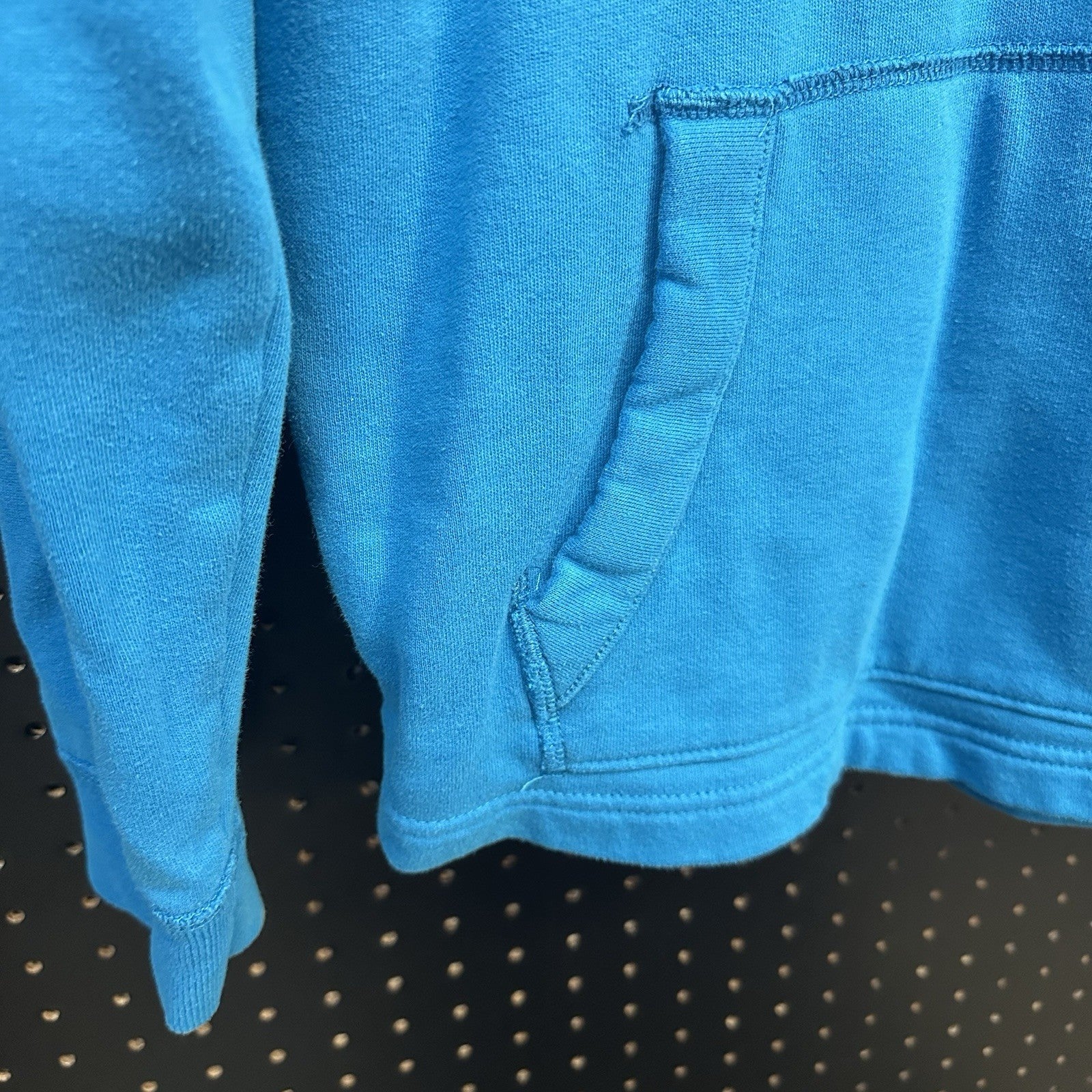 Hollister Hoodie Mens Medium Blue Pullover Sweatshirt Long Sleeve Drawstring Y2K