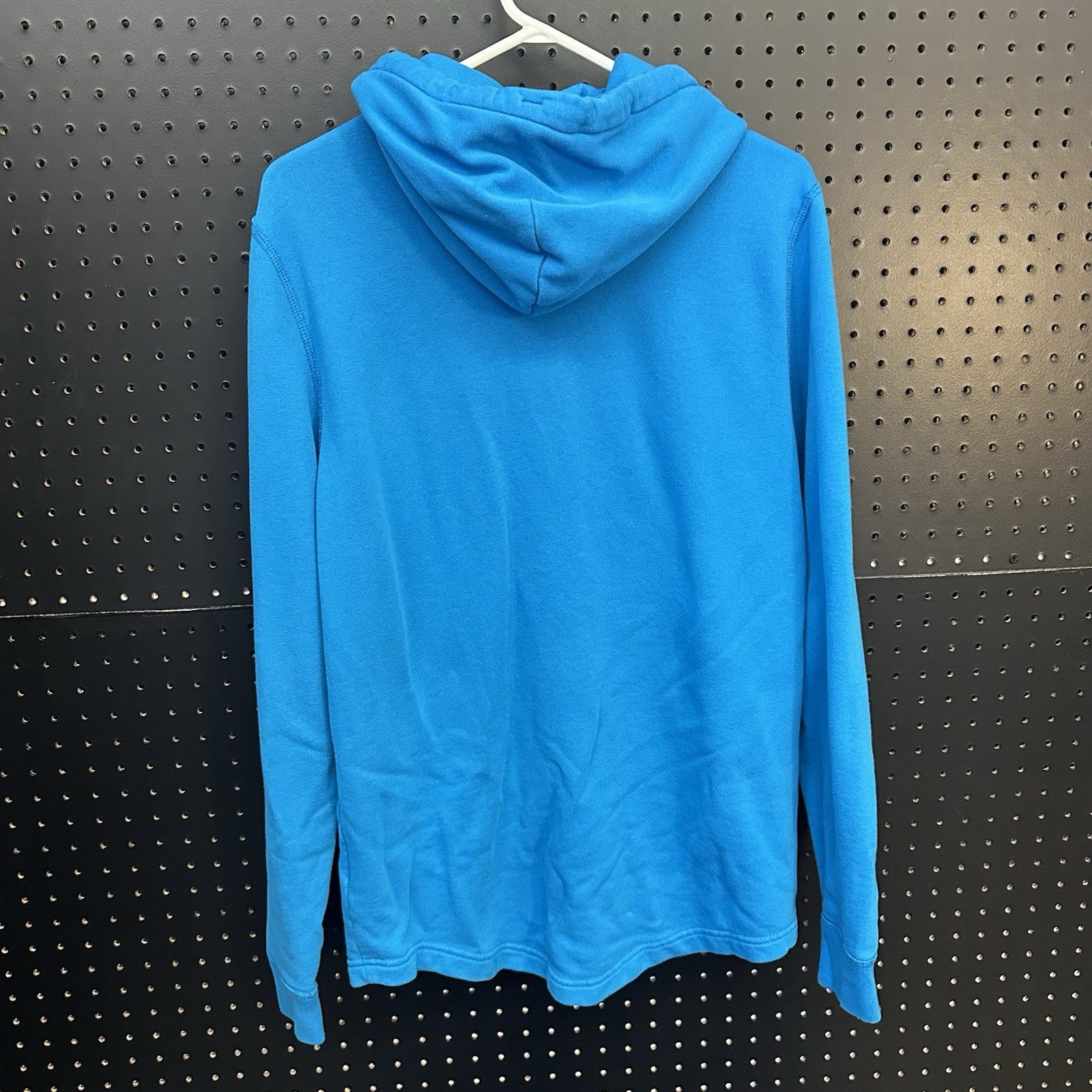 Hollister Hoodie Mens Medium Blue Pullover Sweatshirt Long Sleeve Drawstring Y2K
