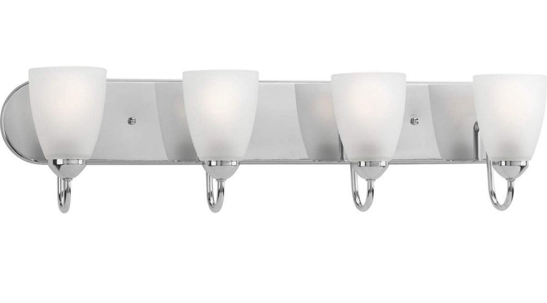 Progress Lighting P2709 Gather 4 Light Bathroom Vanity Light - Chrome. 11-A
