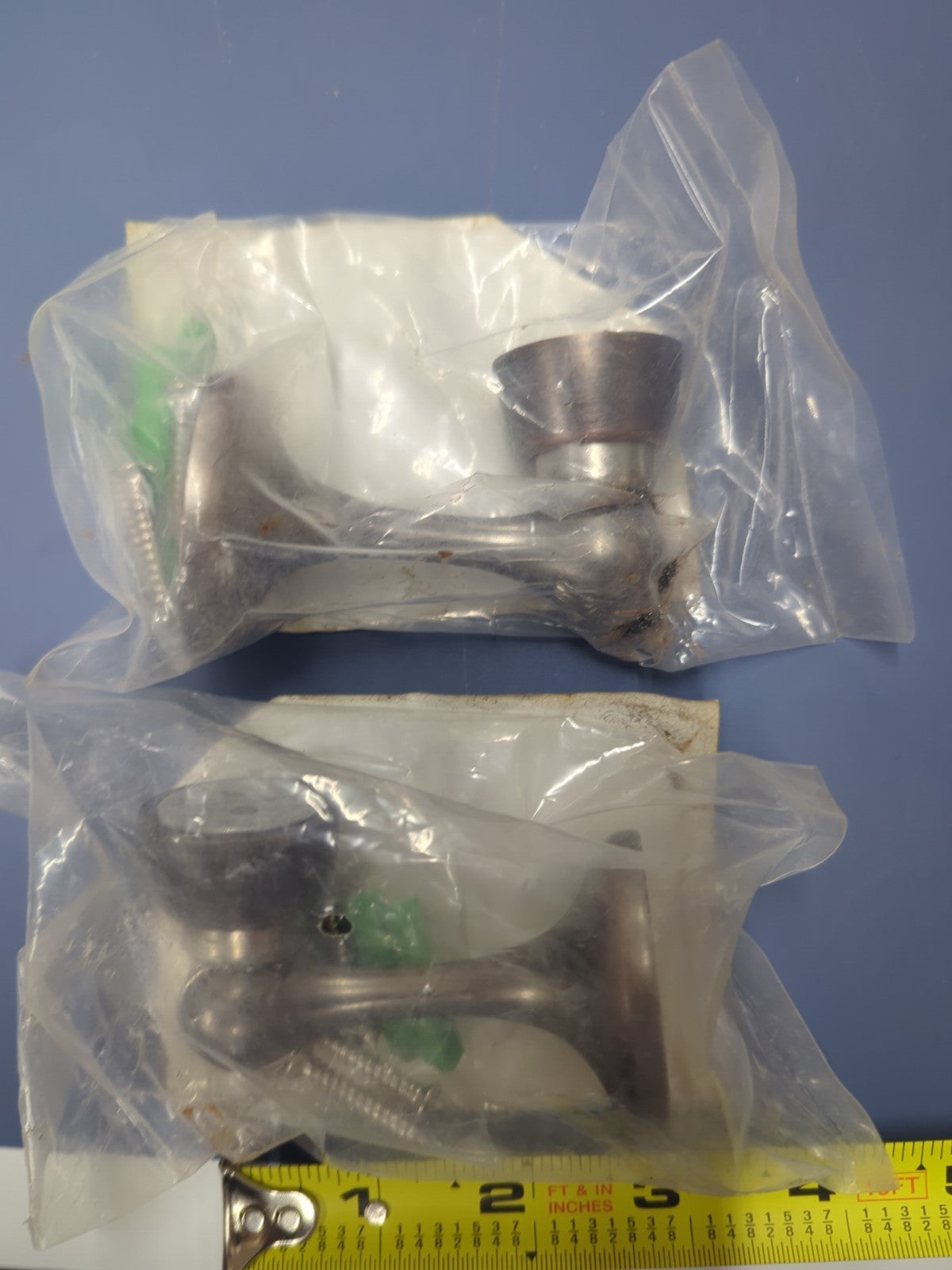 2-Pack Vintage Magnetic Rigid Door Stop W/Catch, Antique Bronze