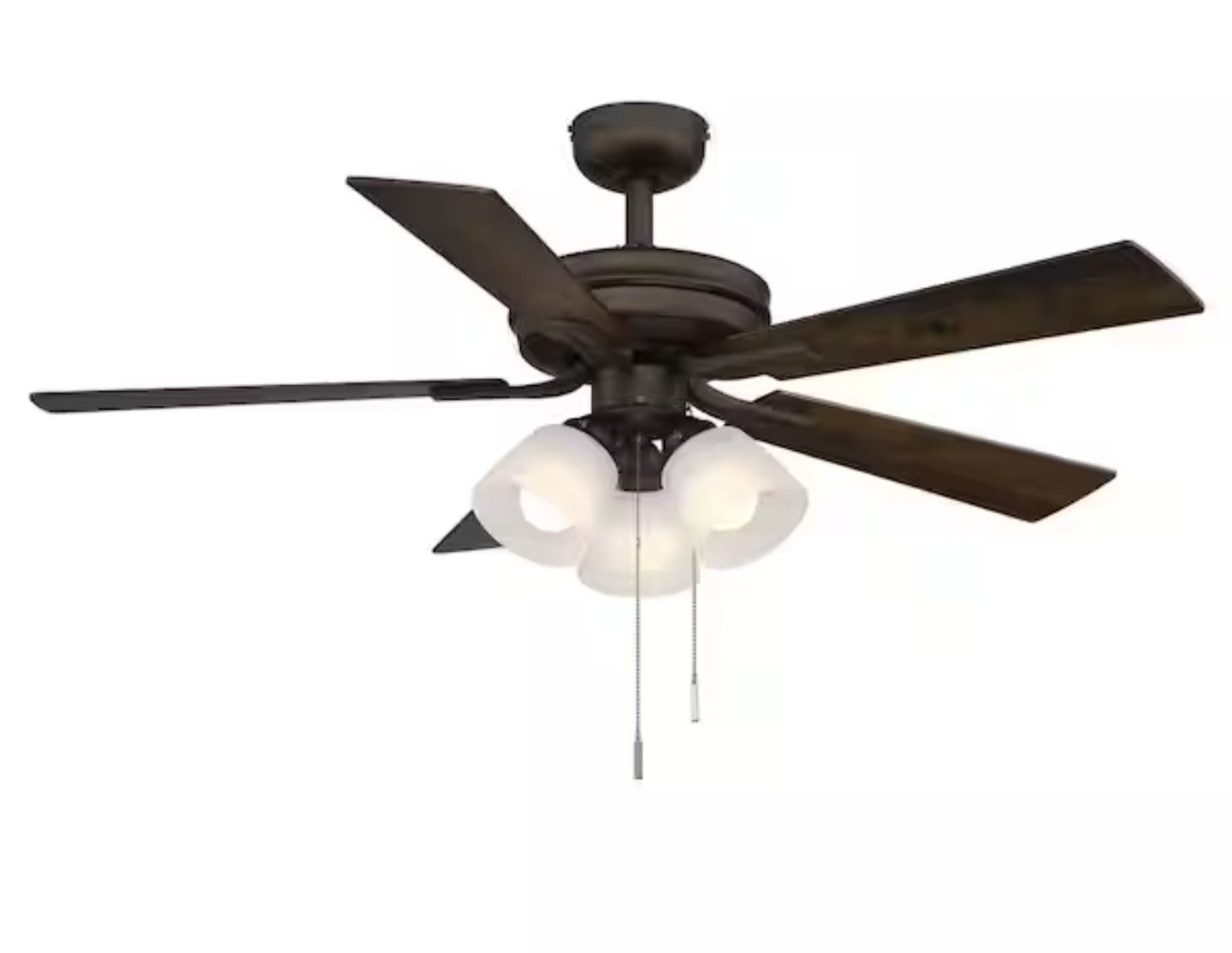 Hampton Bay Sinclair II 44 in. Indoor Oil Rubbed Bronze LED Ceiling Fan 20A