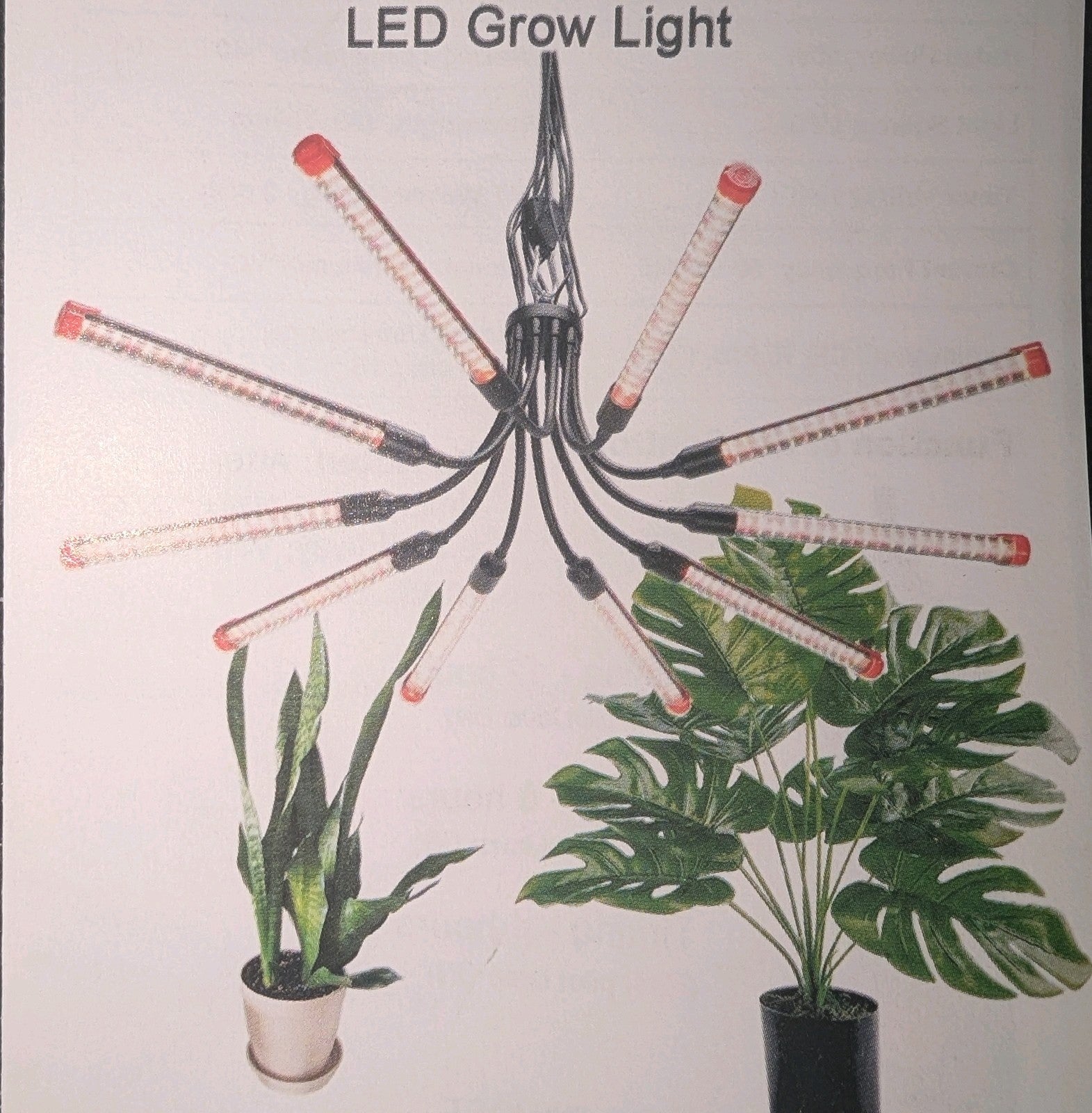 Clip Grow Lights for Seed Starting with Timer, Growing Lamps for Plants 7E