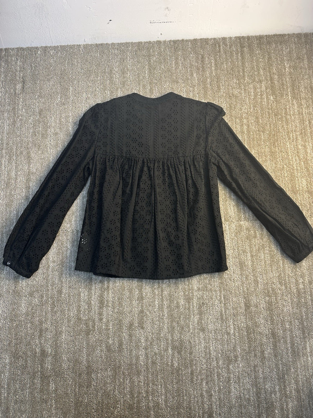 Women’s Madewell Black Eyelet NWT XXS Top 1.2