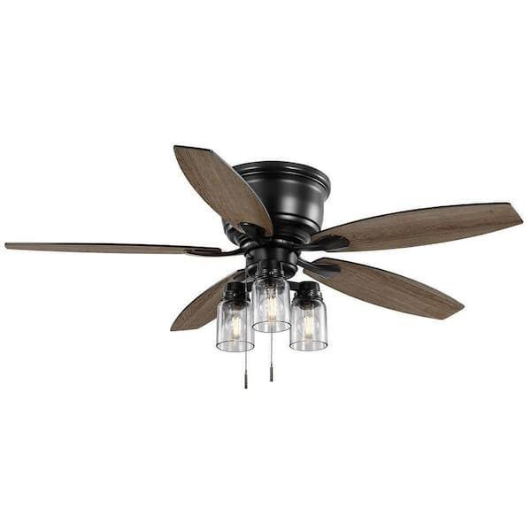 Hampton Bay Stoneridge 52 inch LED Ceiling Fan with Light KitBrushed Nickel 16B