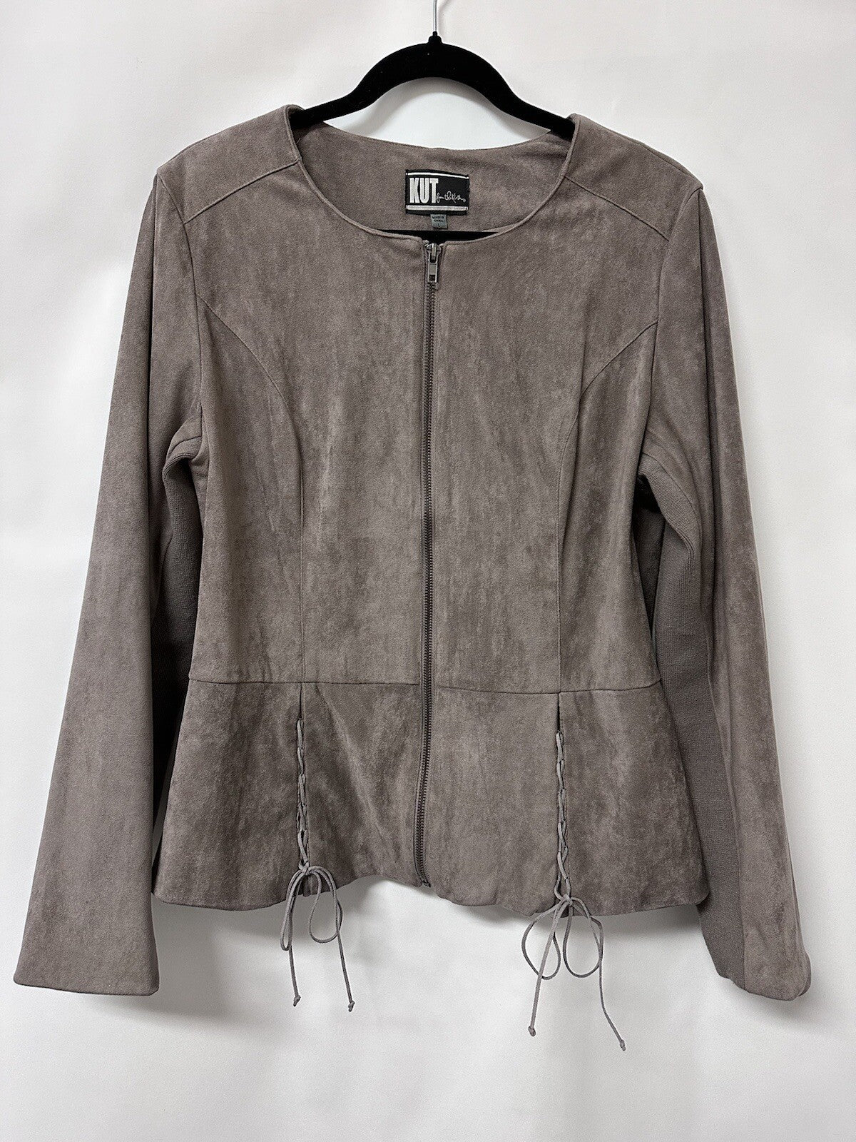 Kut From The Kloth Faux Suede Woman’s Zip Jacket (0065)