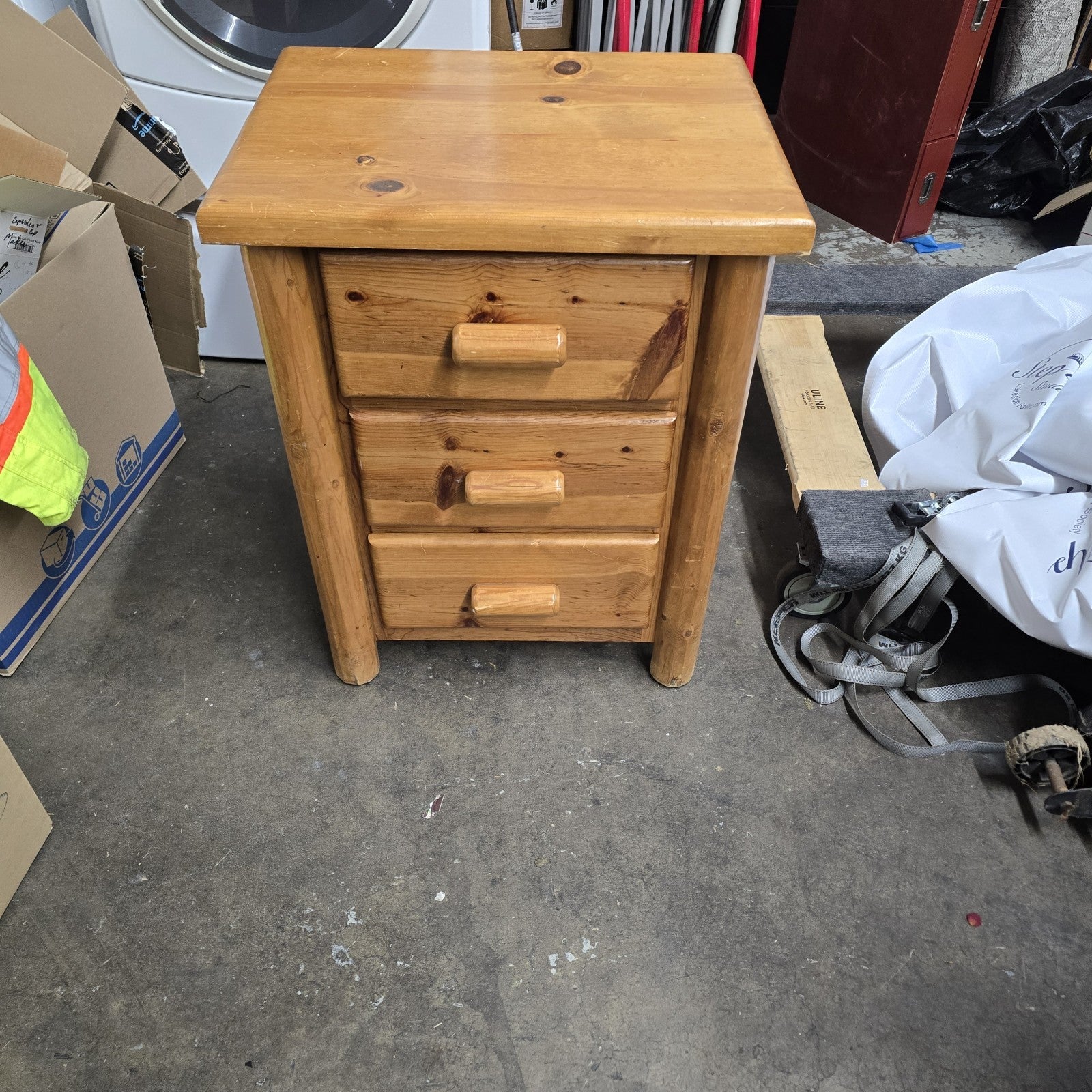 Log Wood (CEDAR) Night Stand