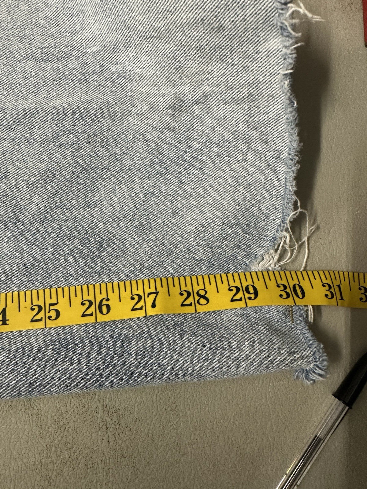 PACSUN Wide Baggy Jean US 29 Raw Hem Button Fly (0043)