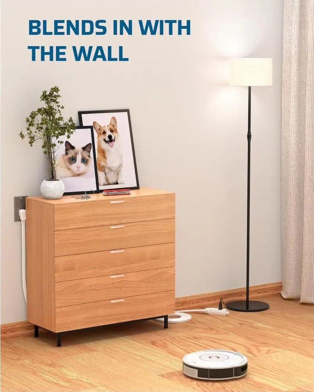 25 ft. 16/3 AWG Indoor Extension Cord with 3-Prong 3 Outlets and SPT-3 Cord 19D