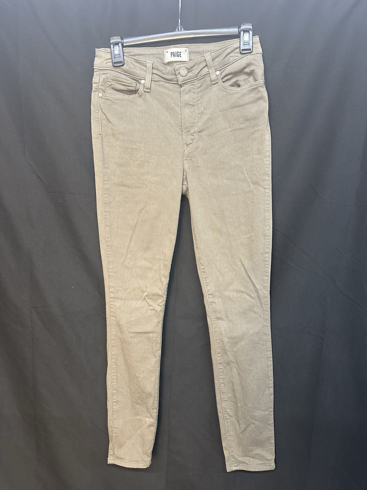 Paige Women’s Jeans Hoxton Ultra Skinny Taupe US 27 (0002)