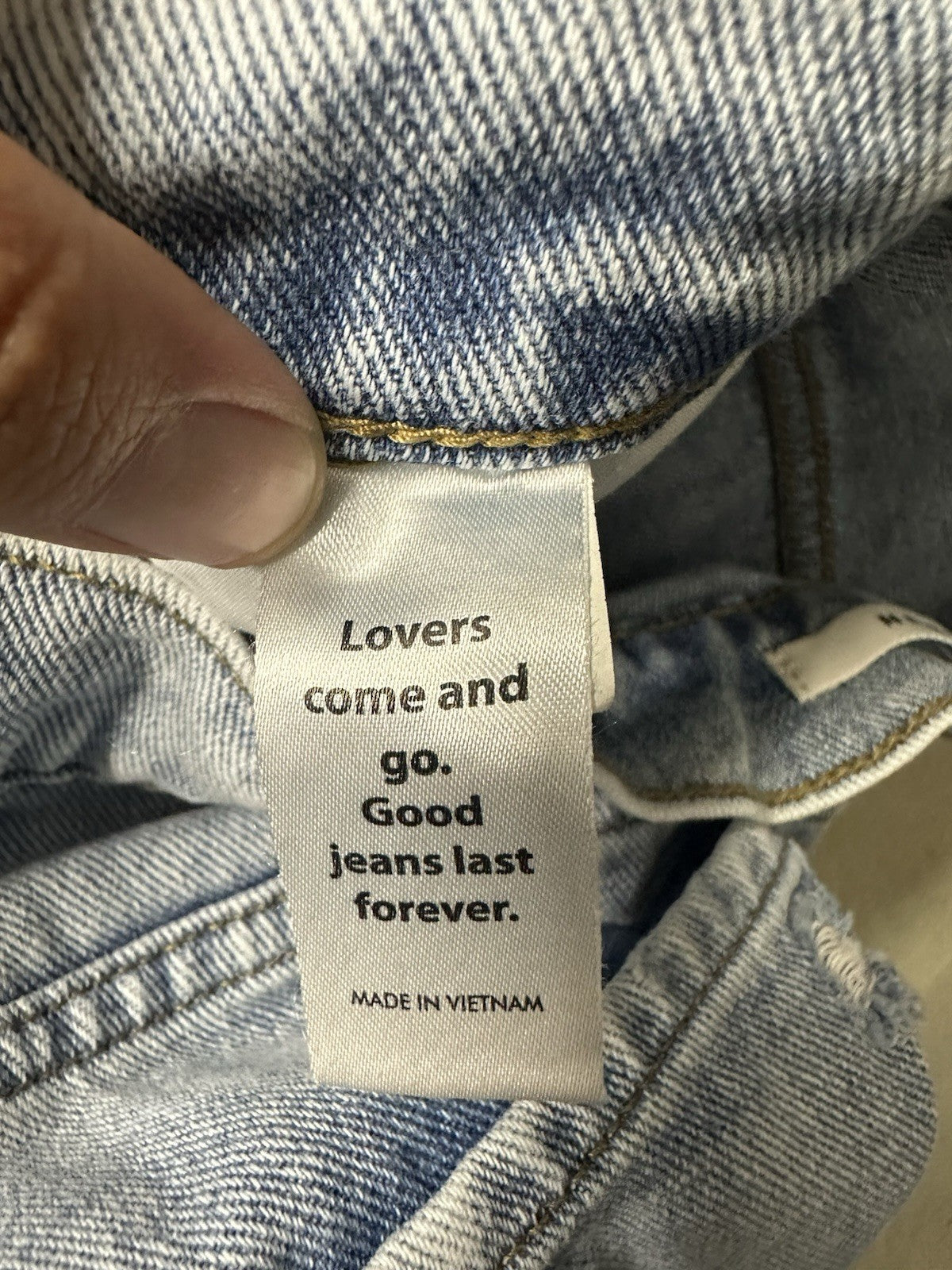 PACSUN Wide Baggy Jean US 29 Raw Hem Button Fly (0043)