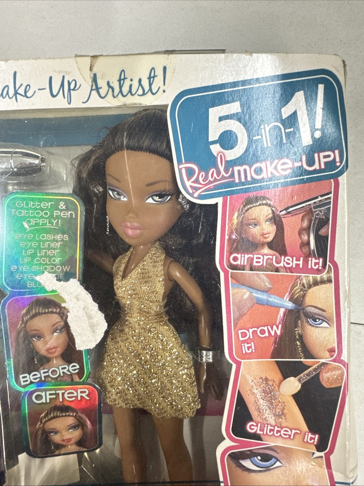Bratz Magic Make Up Sasha Doll 5 in 1 Real Rare Original 2007 (7A)