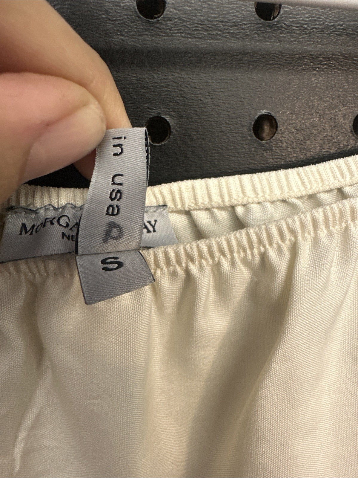 Morgane Le Fay New York 100% Silk Ivory Slip Skirt Women’s Small Minimalist Cut