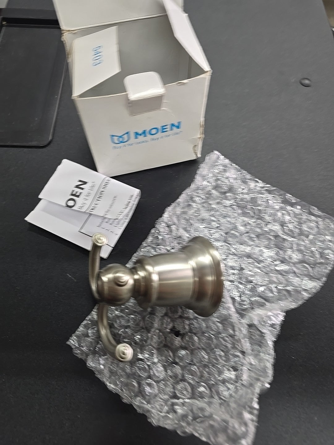 Moen YB5403BN Kingsley Double Robe Towel Hook Brushed Nickel 9A