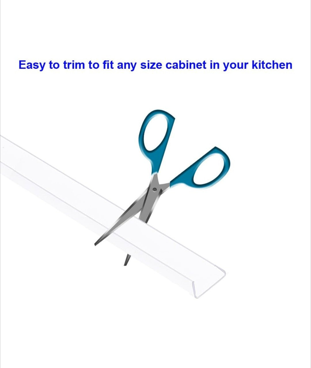 16 pcs Plastic Edge Guard 16.5” Plastic Slip On Cabinet Door Protector 19A