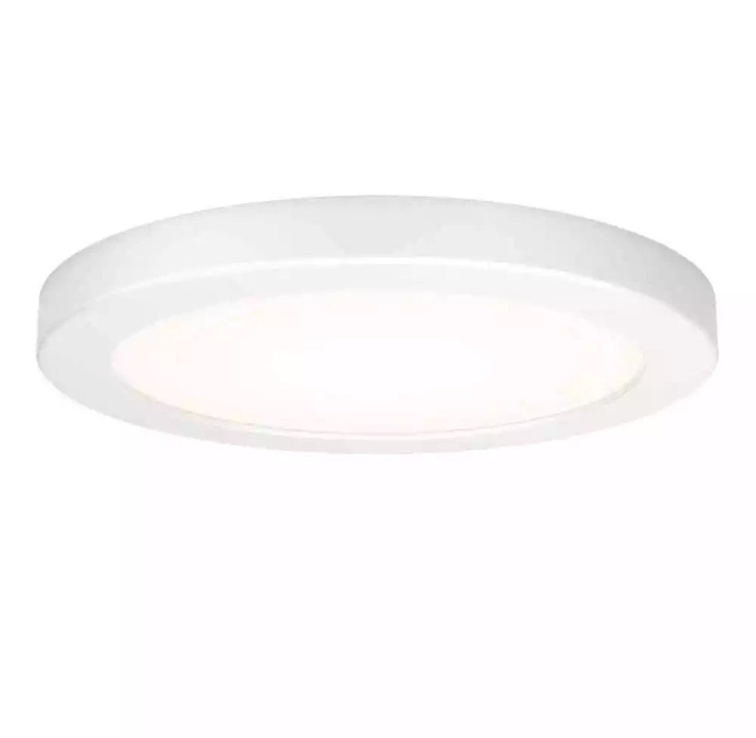 Artika Europa Disk 7 in Light White Selectable LED Flush Mount Ceiling Light 3C
