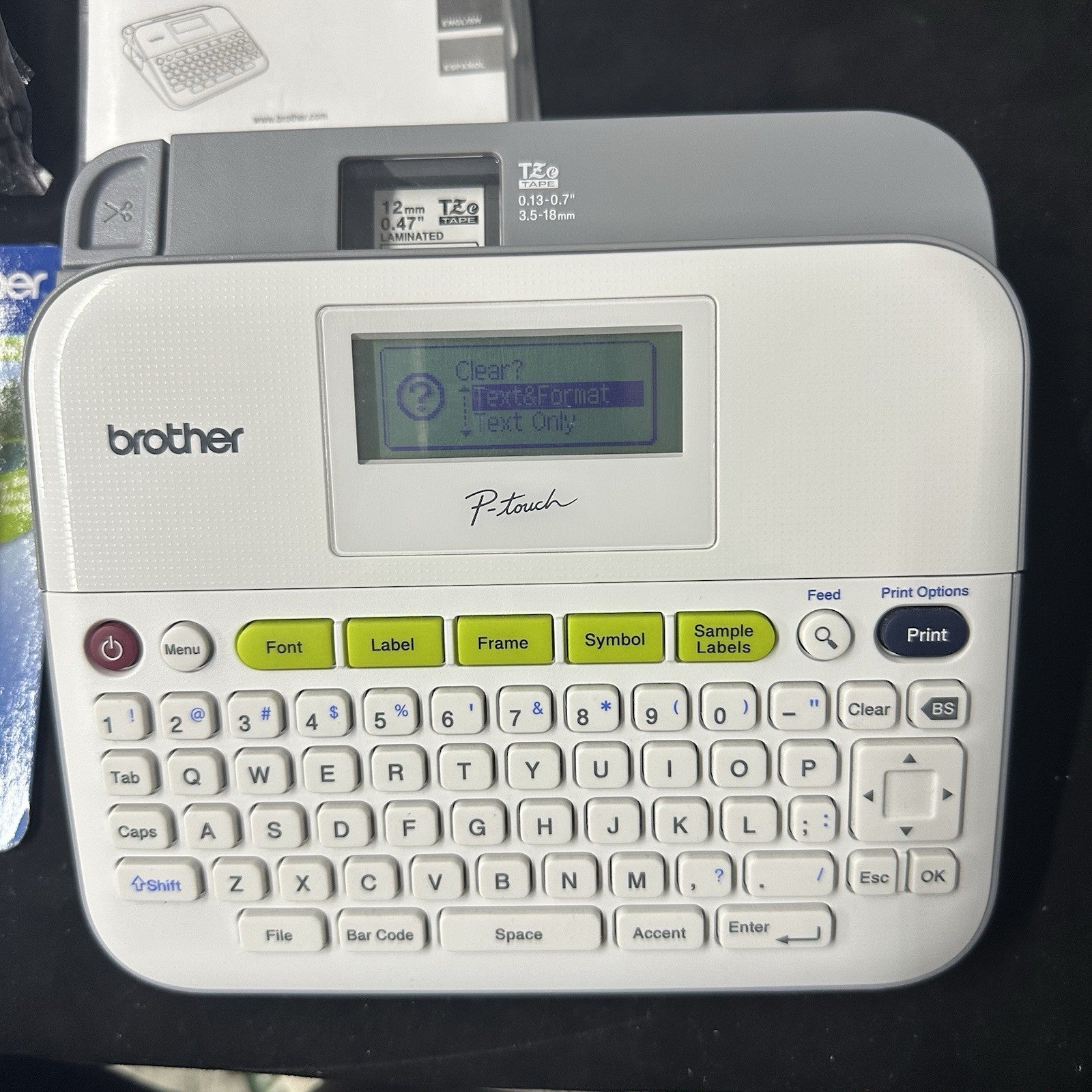 Brother Electronic Label Maker P-Touch PT-D400 Versatile Compact & Cassette Tape