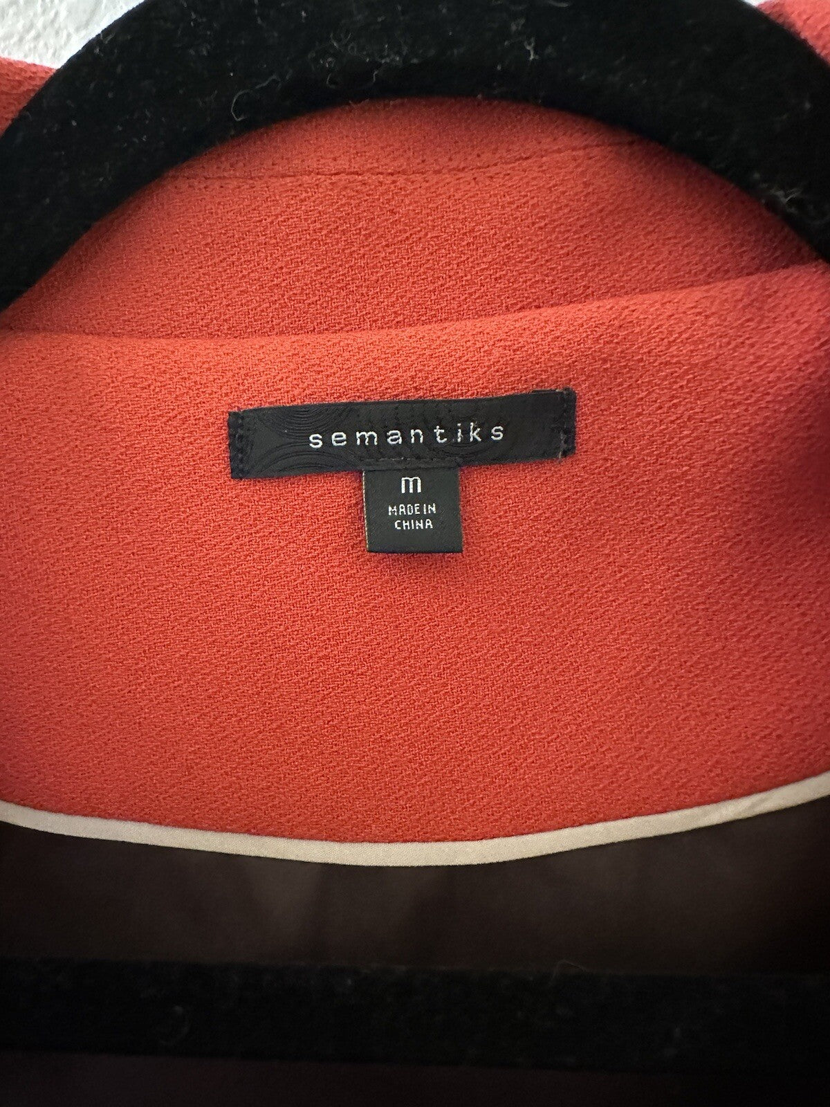 Woman’s Semantiks Burnt Orange Career Jacket Blazer Size Med
