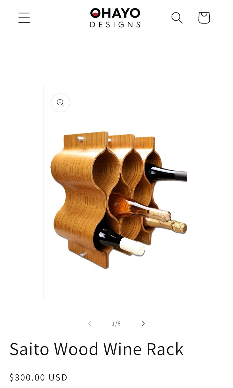 Saito Wood Wine Rack 10B