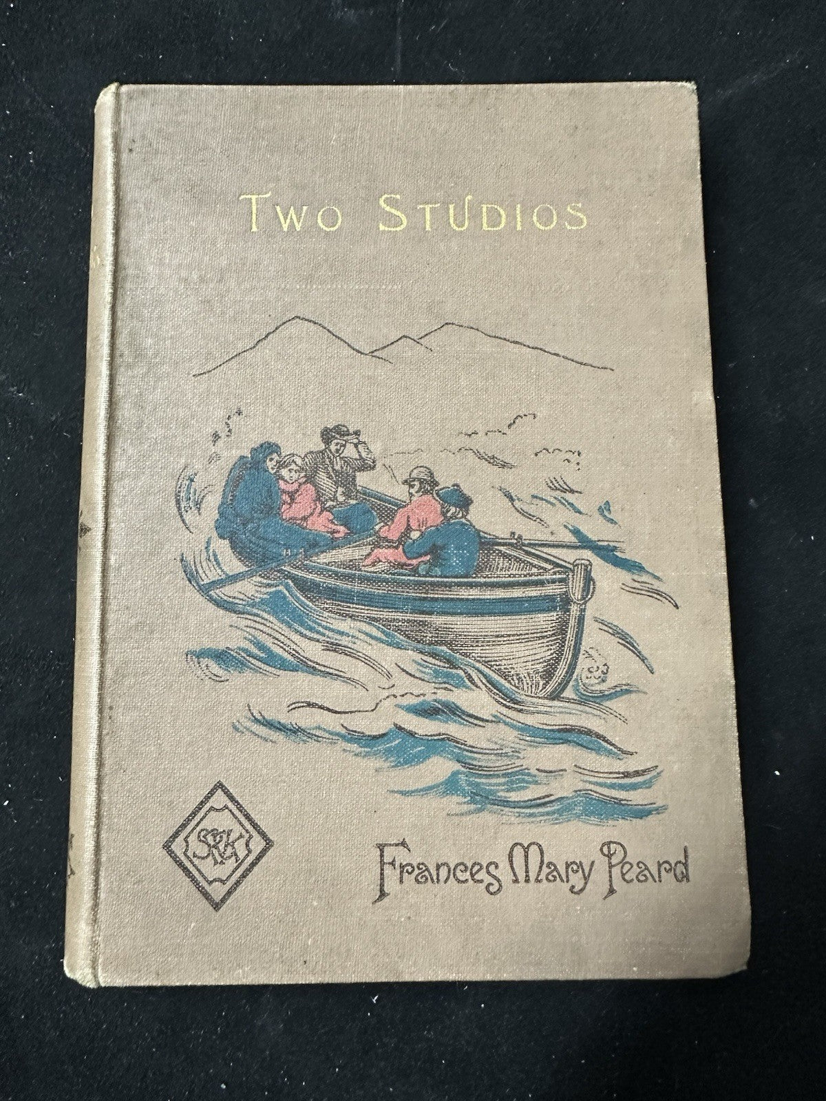 Antique Two Studios By Frances Mary Peard Hardcover Book Romance Novel 10c