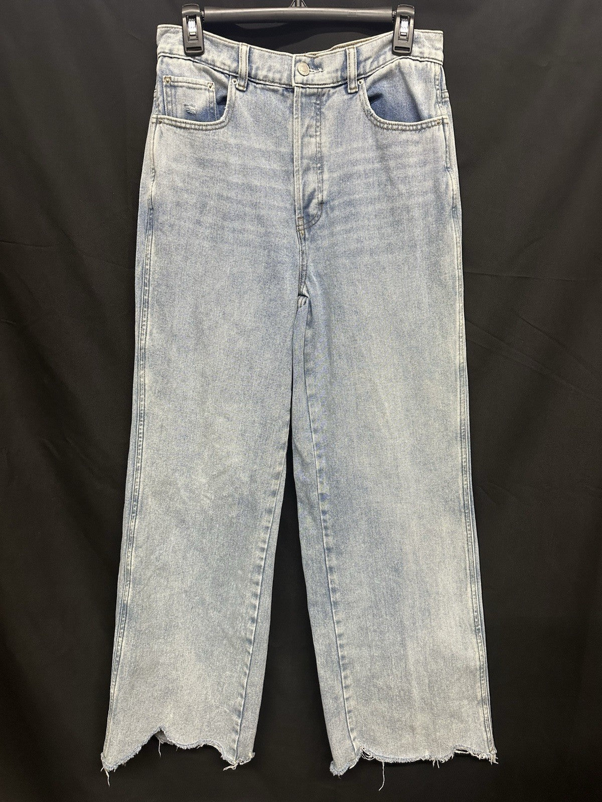 PACSUN Wide Baggy Jean US 29 Raw Hem Button Fly (0043)