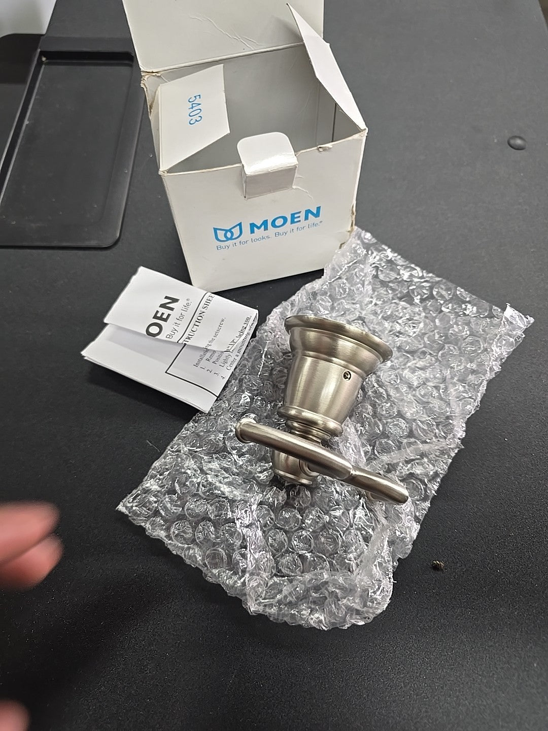 Moen YB5403BN Kingsley Double Robe Towel Hook Brushed Nickel 9A