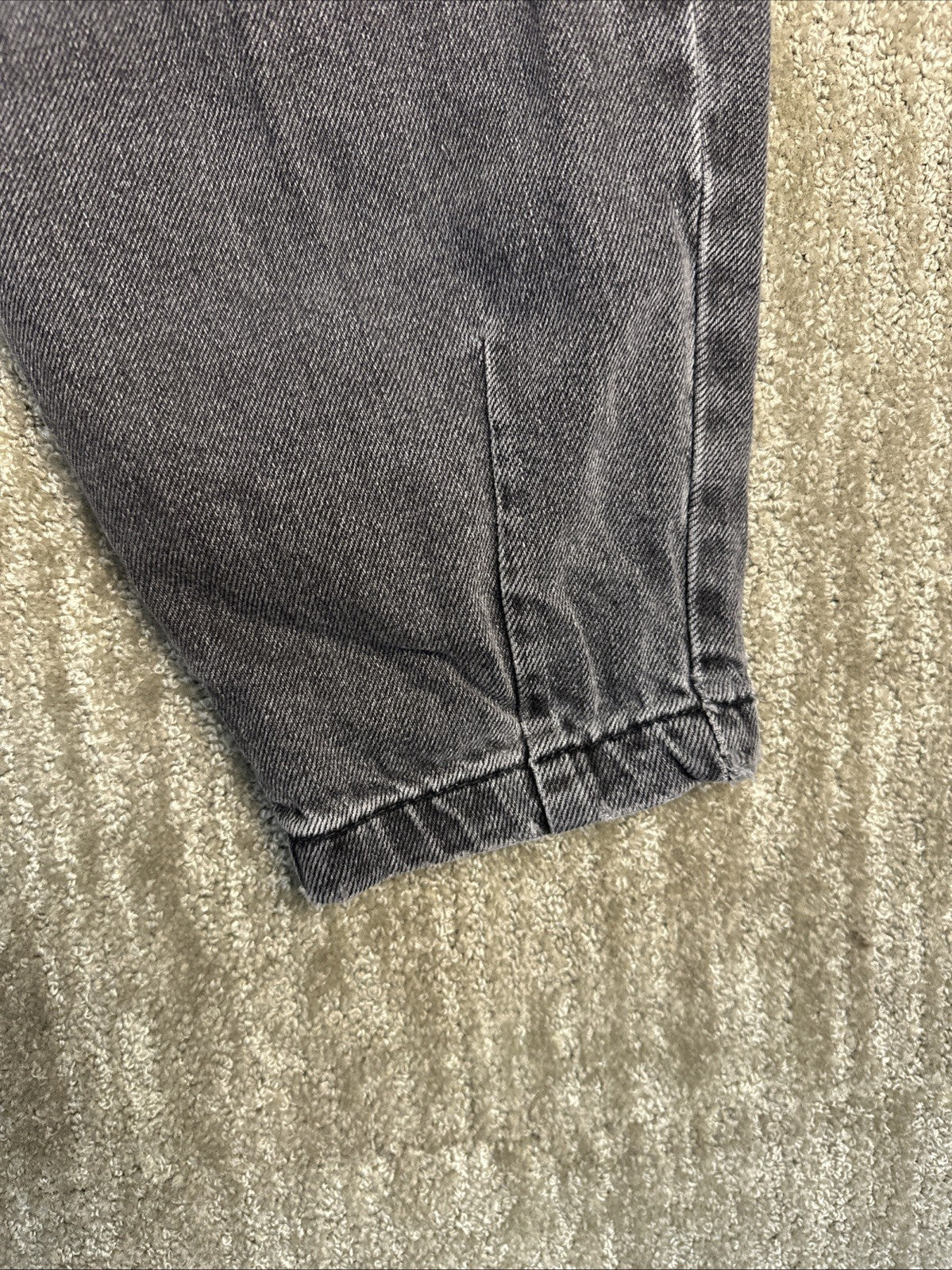 Women’s Black-Grey Zara Jean Pants Size US 0/25 Balloon Style (0040)