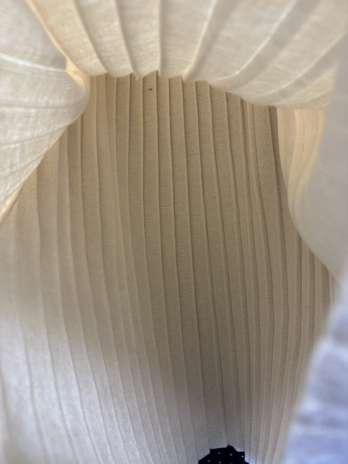 Vintage Courrèges Paris Pleated Knit Wool Skirt Made in Italy Size M