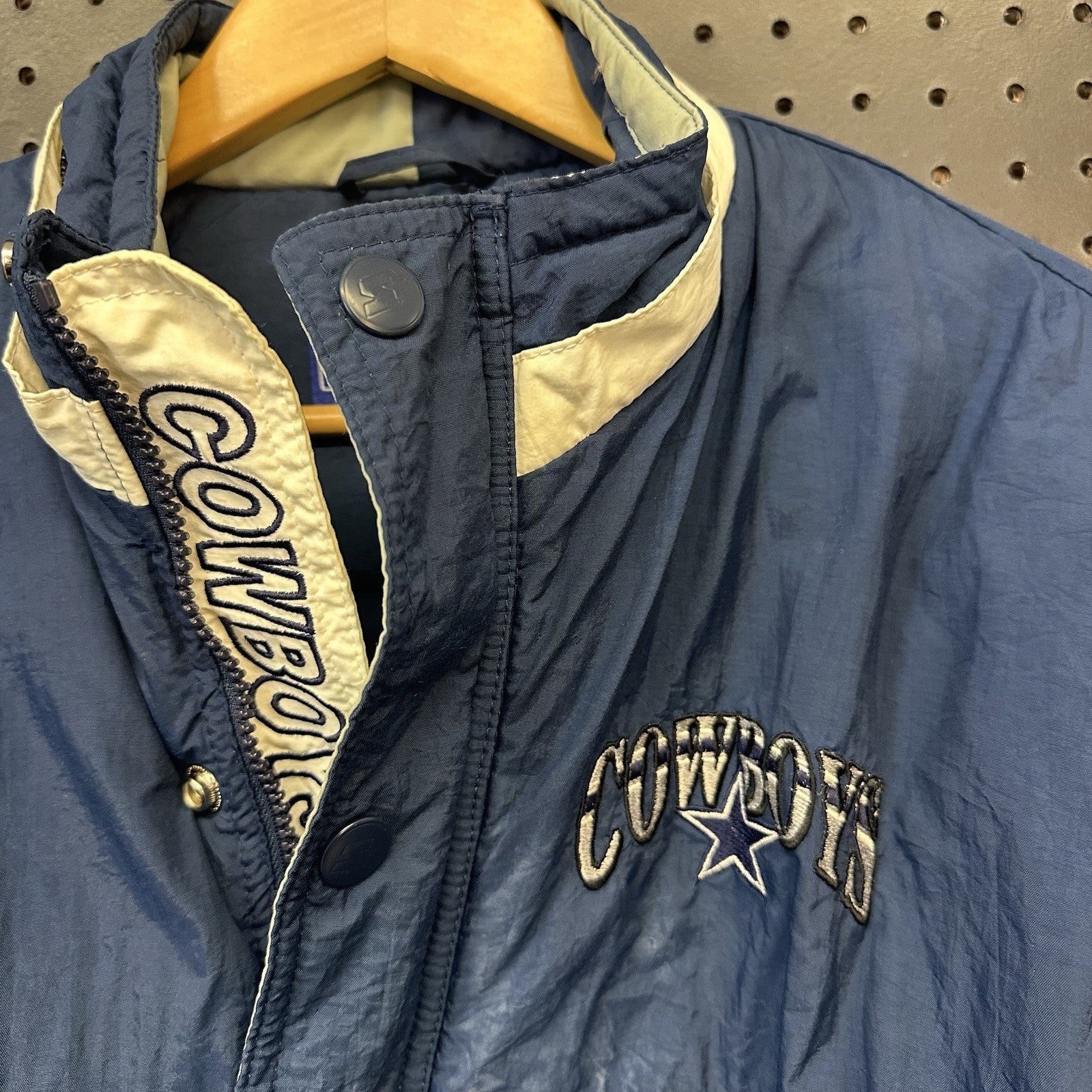 Vintage 90s Starter Dallas Cowboys NFL Pro Line Jacket Made in Korea L