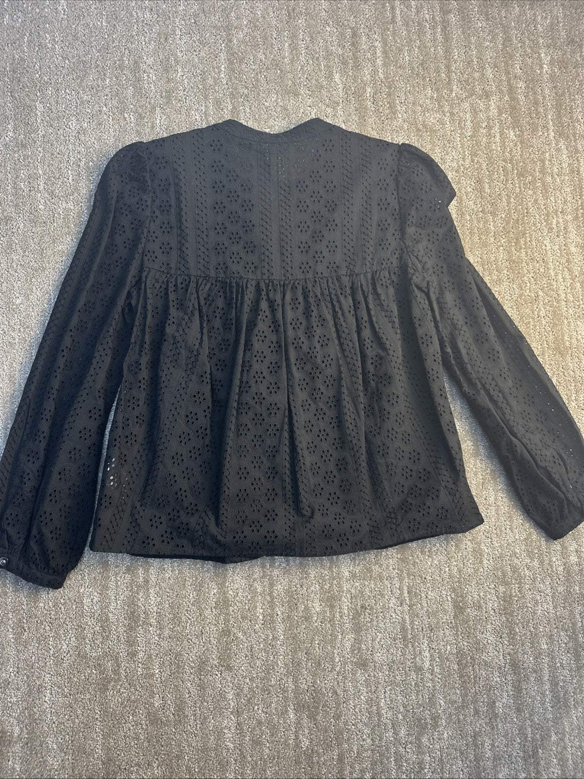 Women’s Madewell Black Eyelet NWT XXS Top 1.2