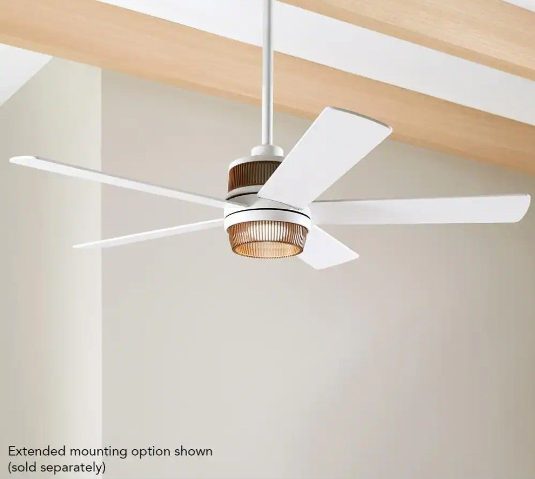 Hampton Bay Tonham 52” White Changing Integrated LED Indoor Ceiling Fan White
