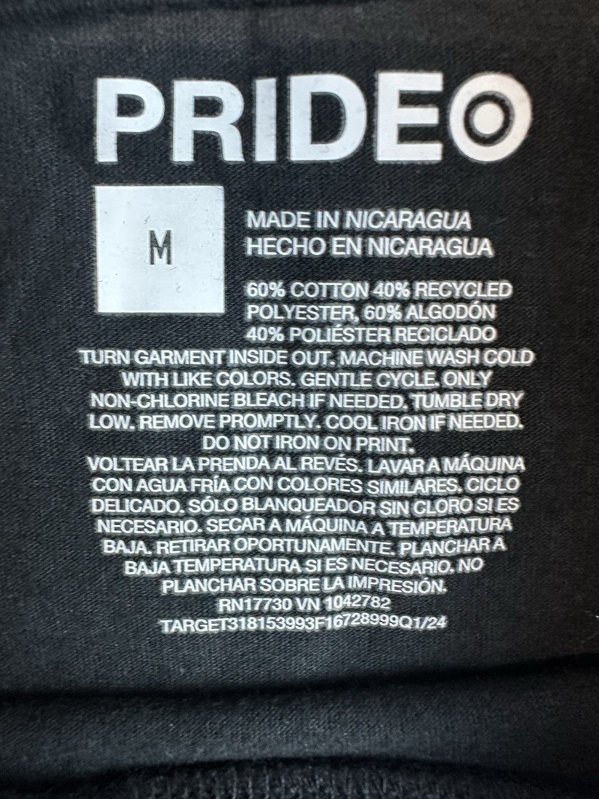 Target Equality Pride Tank Top MEDIUM black (0010)