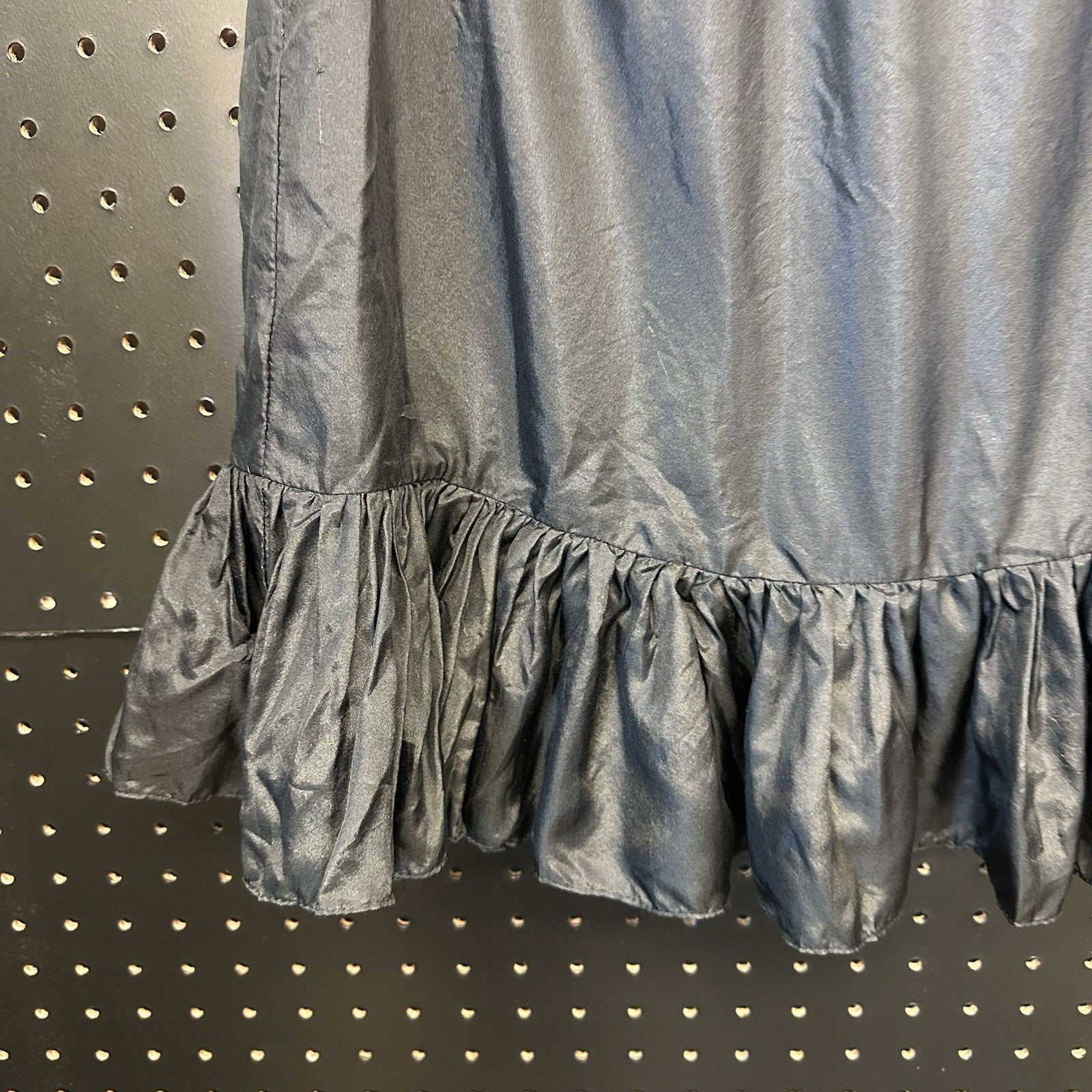 Morgan Le Fay Half Slip Waist Slip Underskirt Black 100% Silk Small (103)