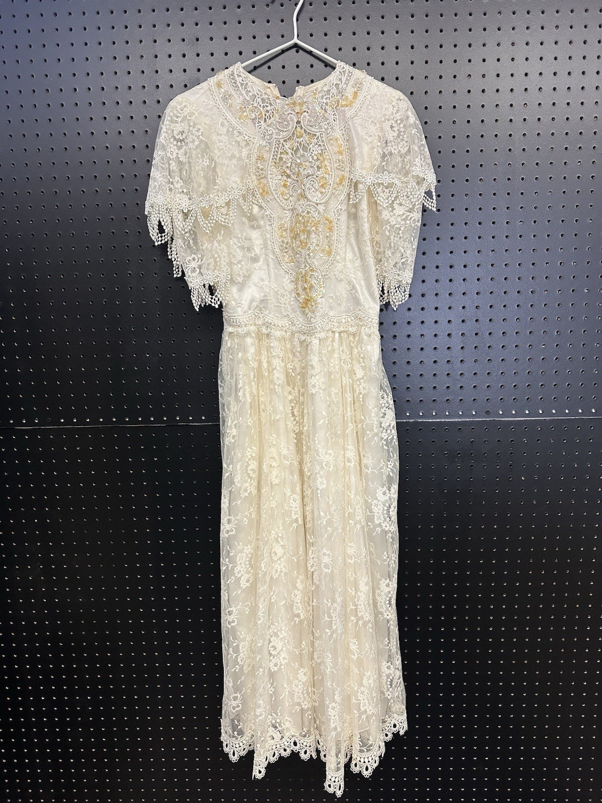 Vintage Jessica McClintock Dress Bridal Lace Wedding Fairy Size Size 6