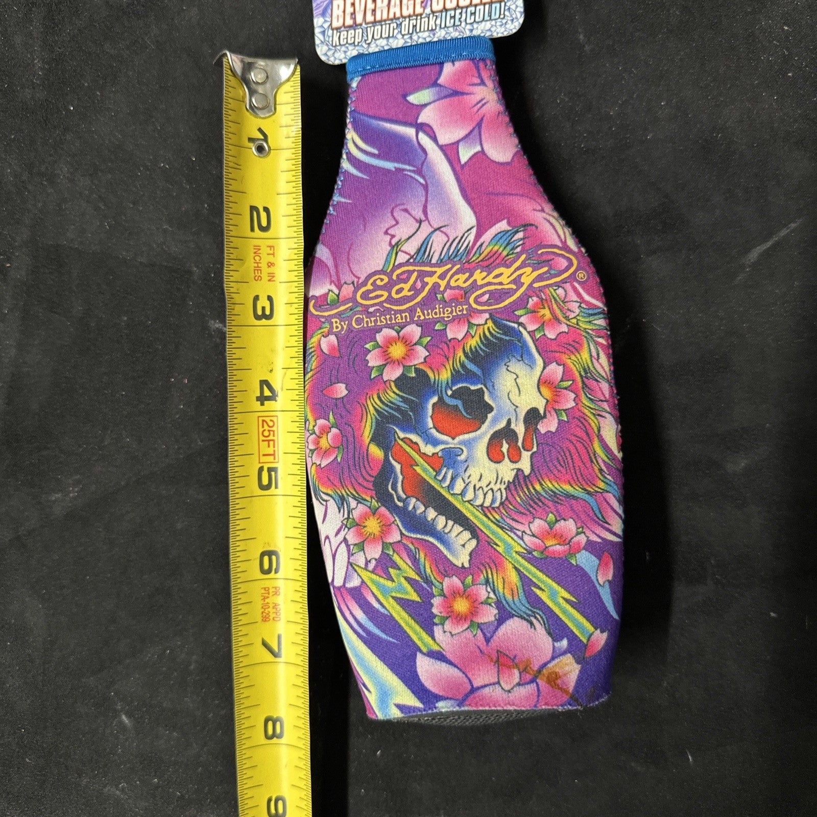 New Ed Hardy Colorful Reusable Bottle Insulator Sleeve by Christian Audigier 6b