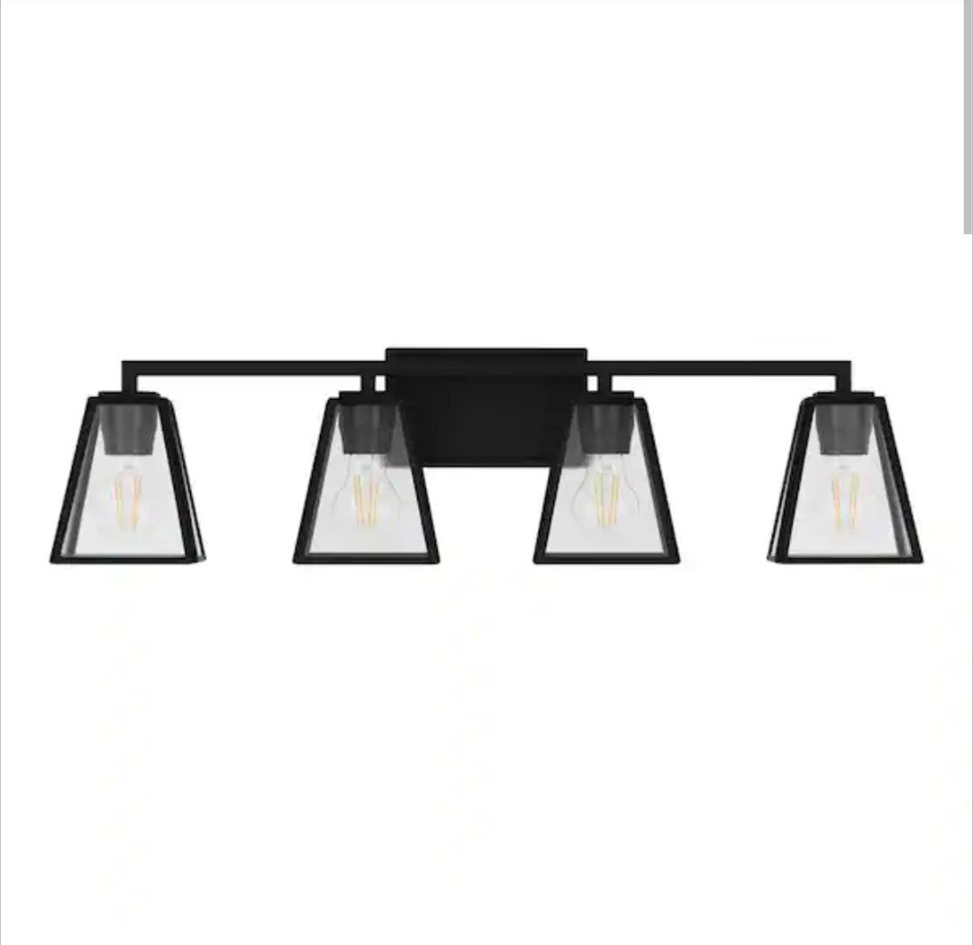 Home Decorators Mackenzie Place 30 in. 4-Light Modern Light, Glass Shades 4A