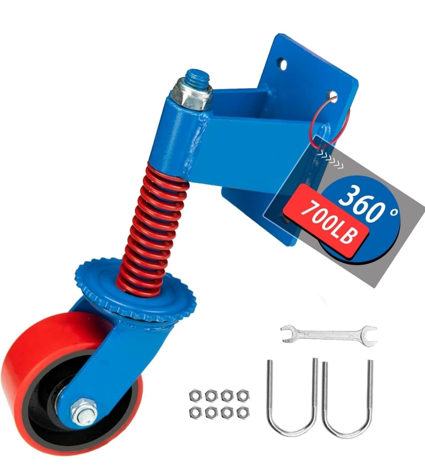 Heavy Duty Fence Gate Wheels 4 Inch for Metal Tube or Wood Gates 6D