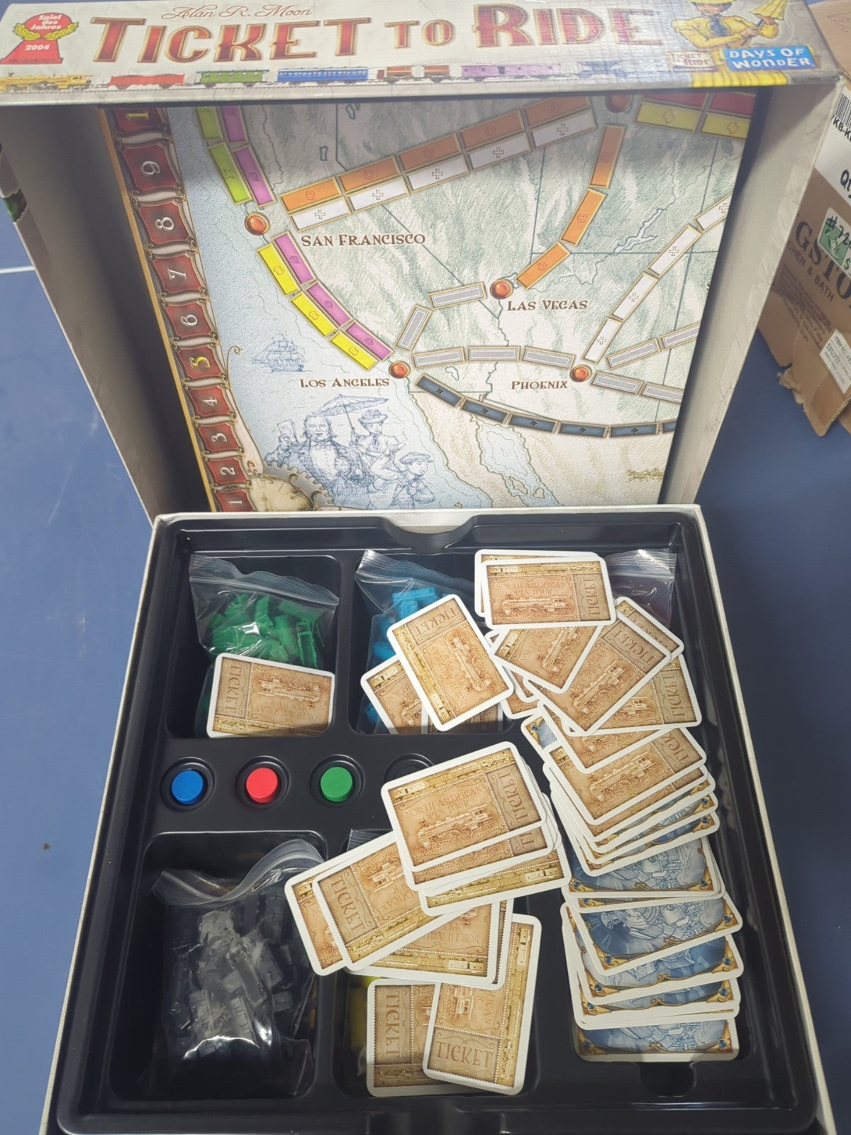 Ticket To Ride By Alan R Moon Antique Vintage Board Game 2c