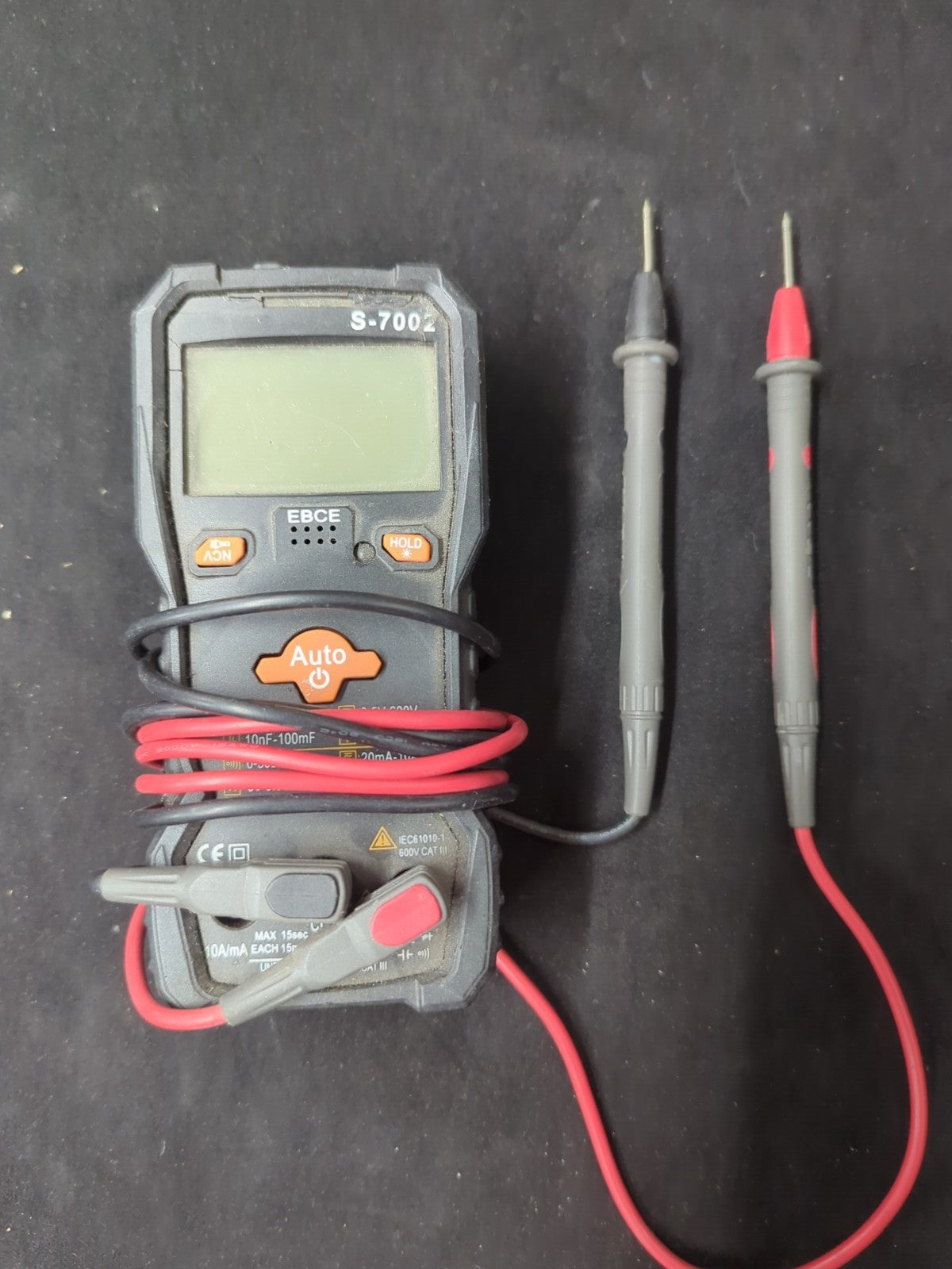 EBCE S-7002 Digital Multimeter, Electrical Tester, 6000 Counts 15B